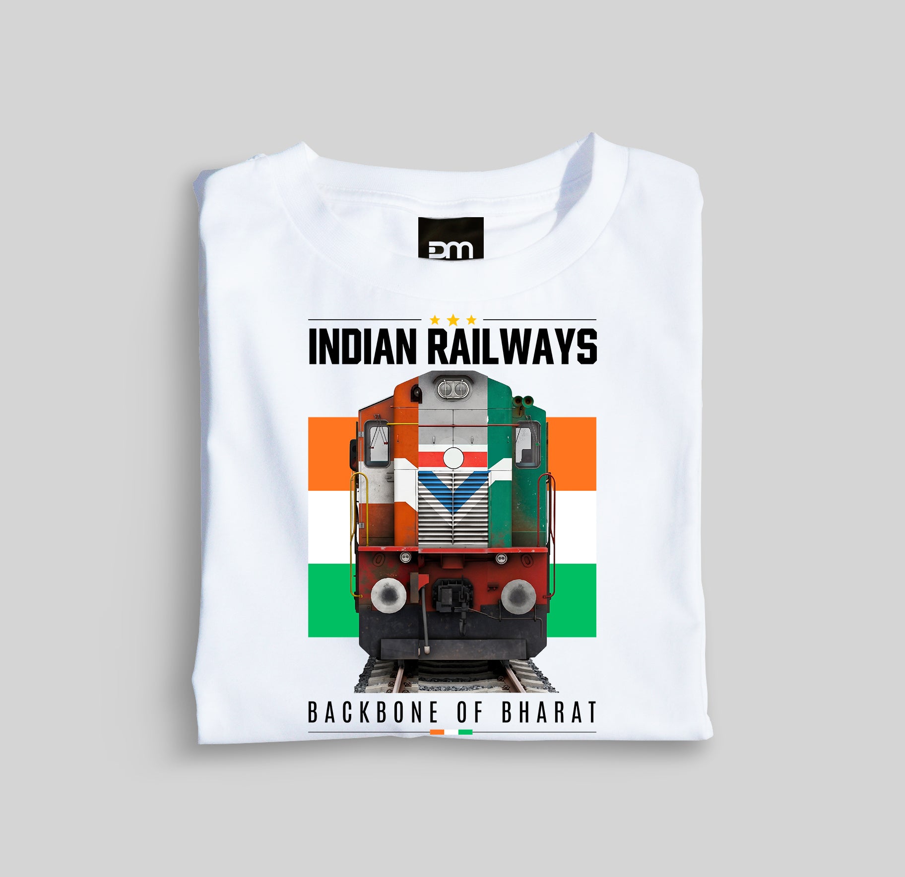 Indian Railways Backbone of Bharat Cotton T-shirt