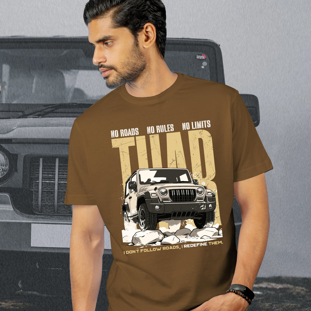 No Roads No Limits Cotton T-shirt
