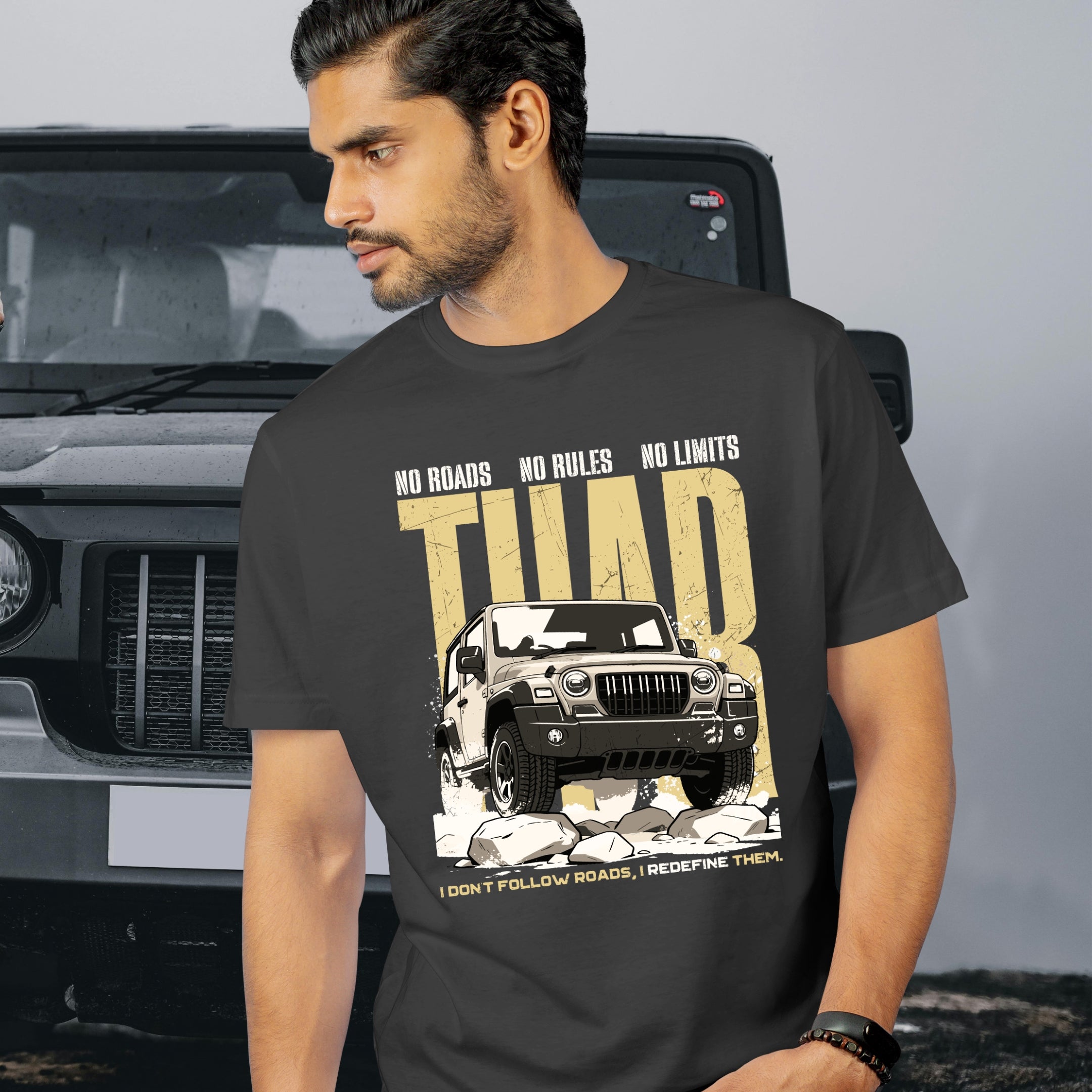 No Roads No Limits Cotton T-shirt