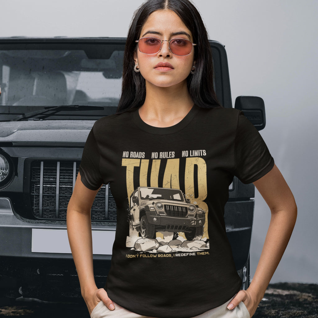No Roads No Limits Cotton T-shirt