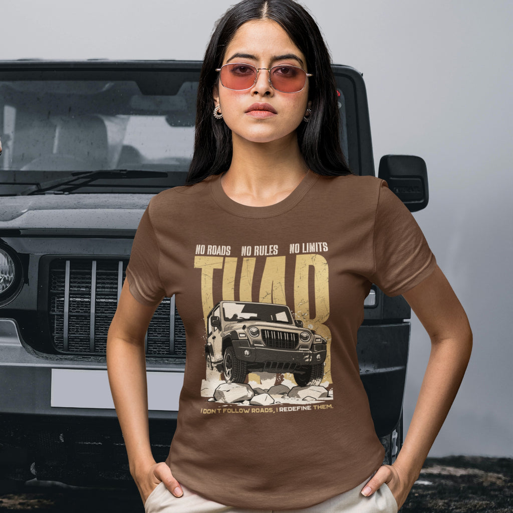 No Roads No Limits Cotton T-shirt