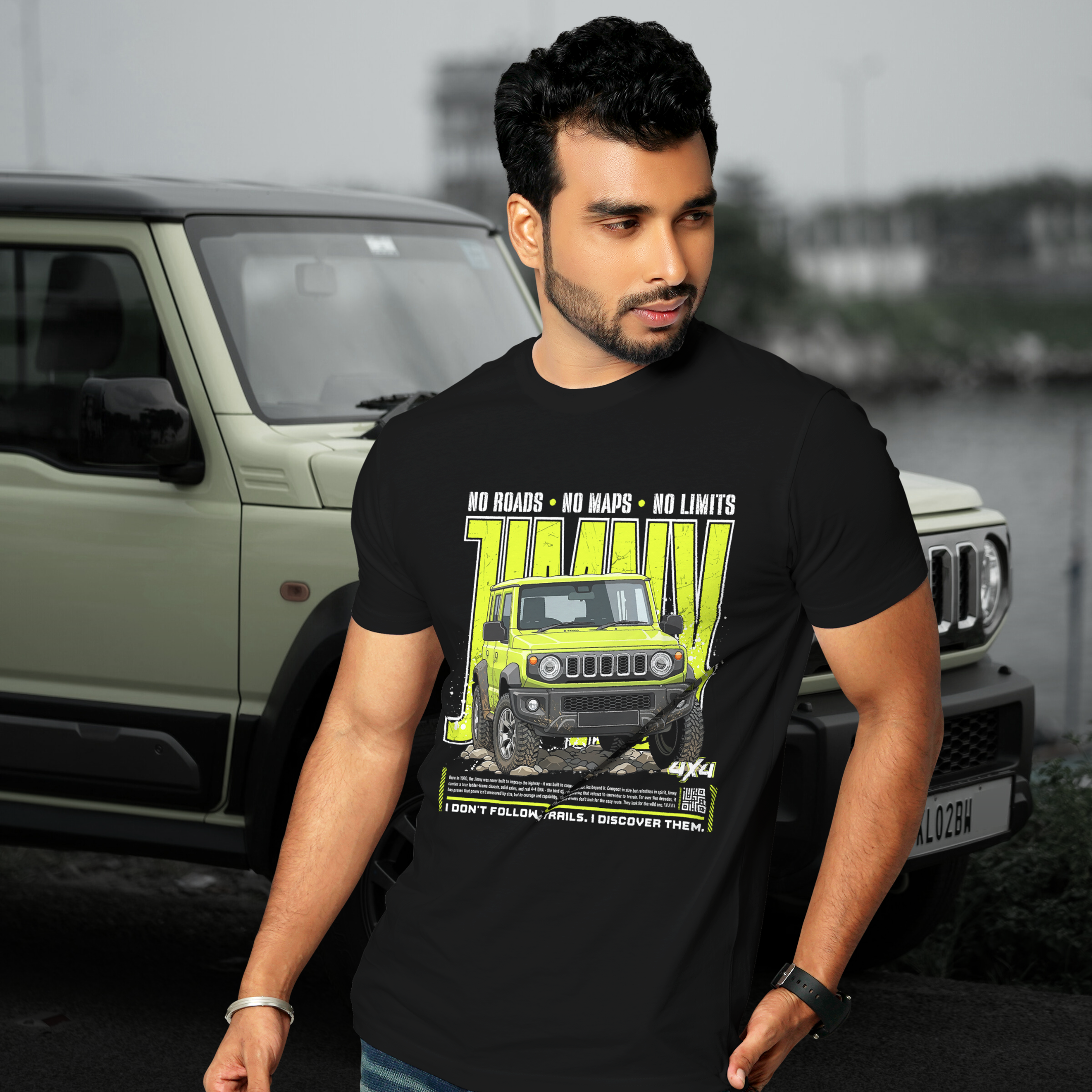 4x4 No Roads No Limits Cotton T-shirt
