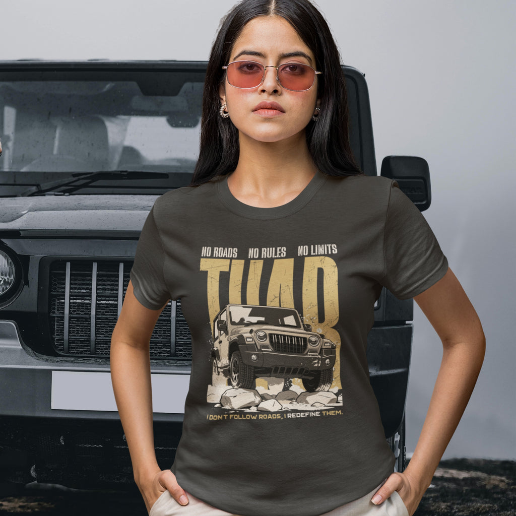 No Roads No Limits Cotton T-shirt