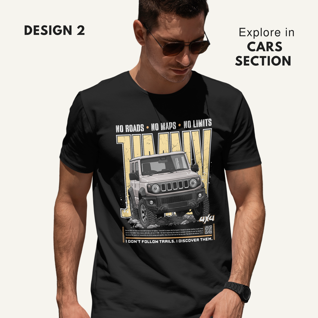 4x4 No Roads No Limits Cotton T-shirt