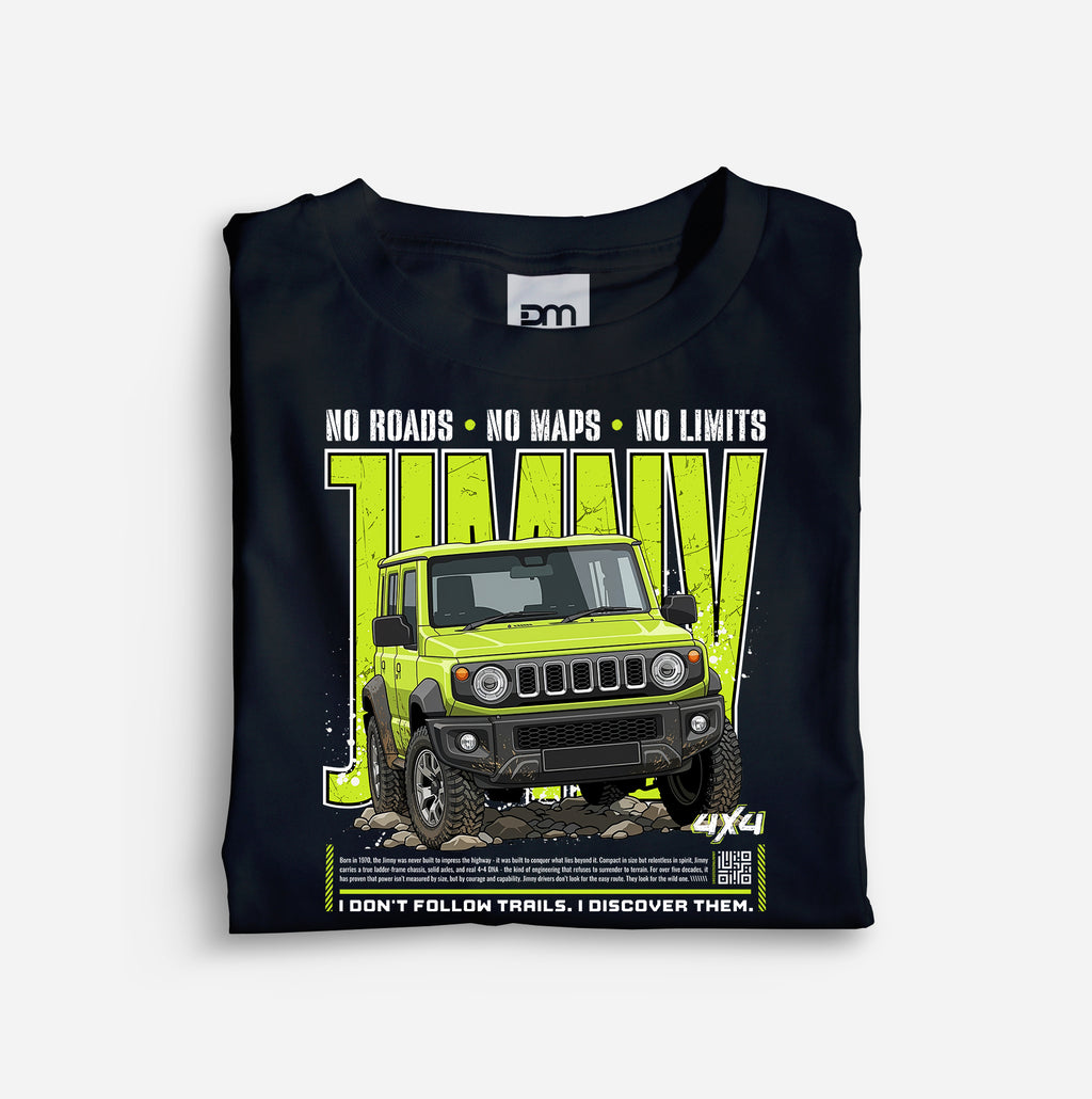 4x4 No Roads No Limits Cotton T-shirt