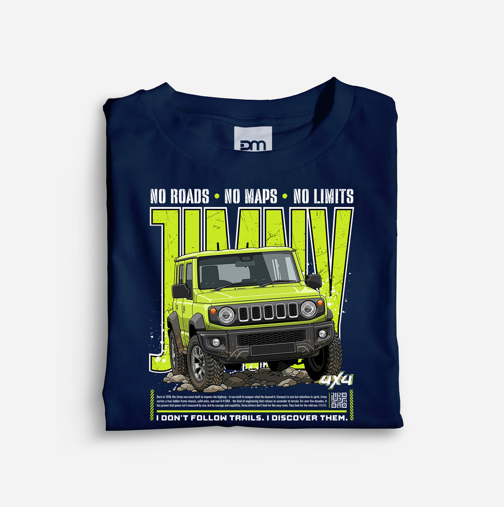 4x4 No Roads No Limits Cotton T-shirt