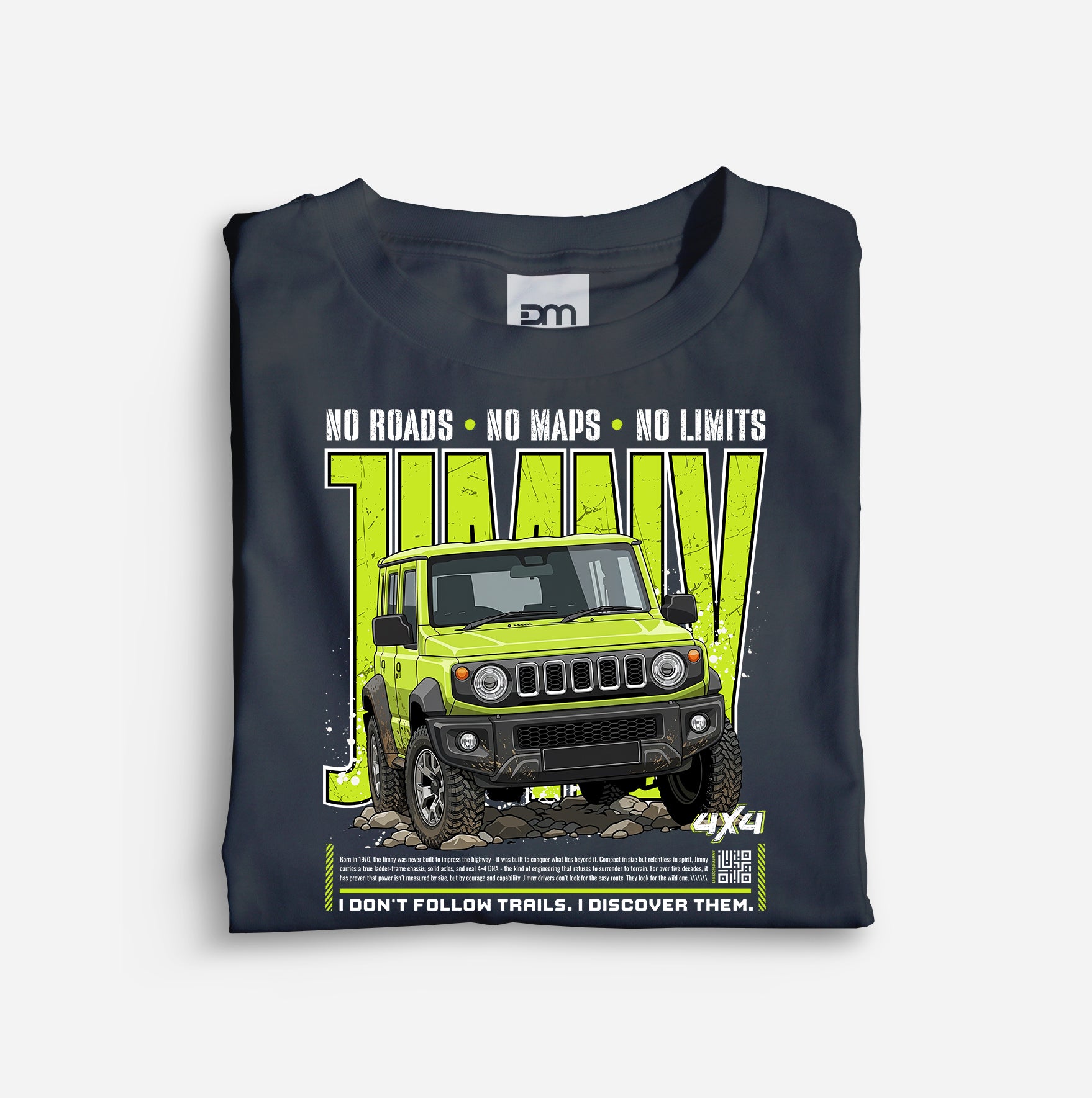 4x4 No Roads No Limits Cotton T-shirt
