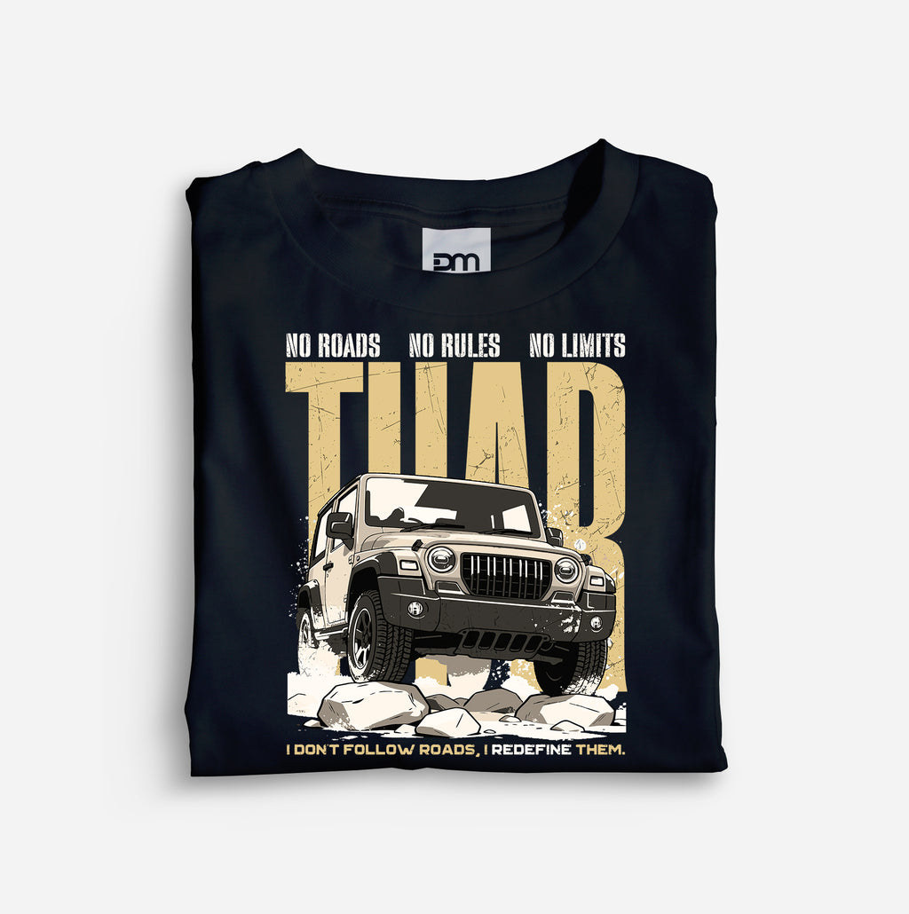 No Roads No Limits Cotton T-shirt