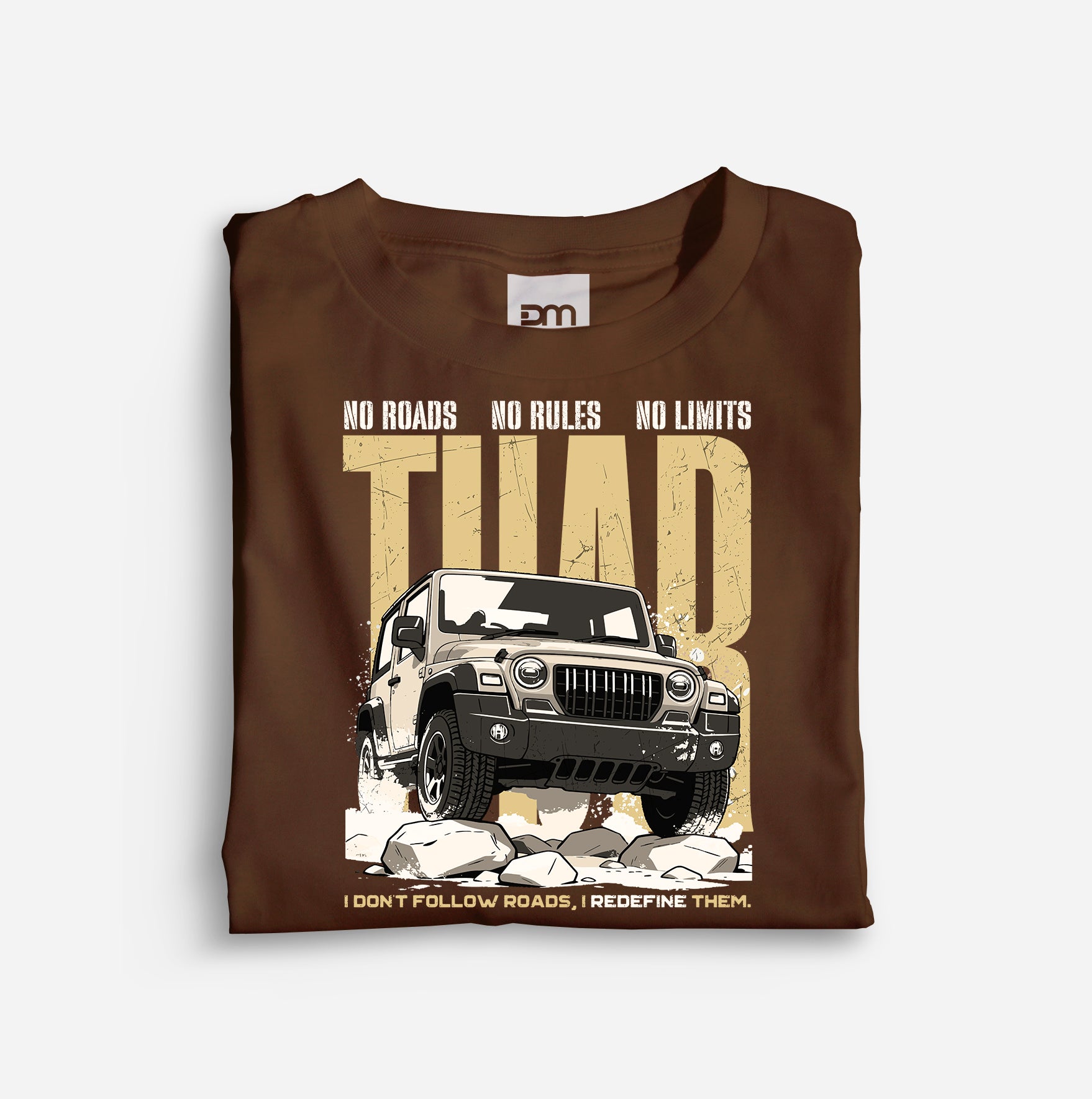 No Roads No Limits Cotton T-shirt