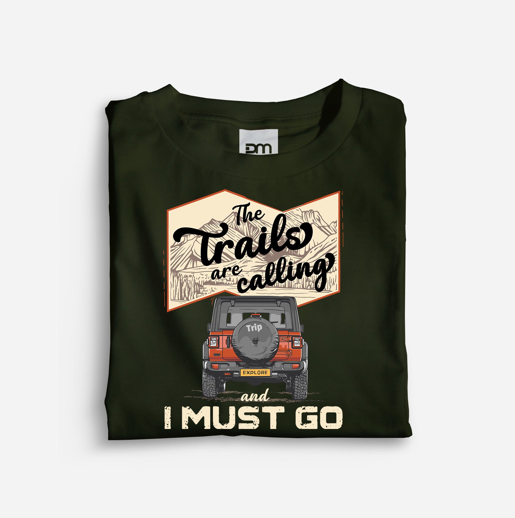 The Trails Are Calling Cotton T-shirt