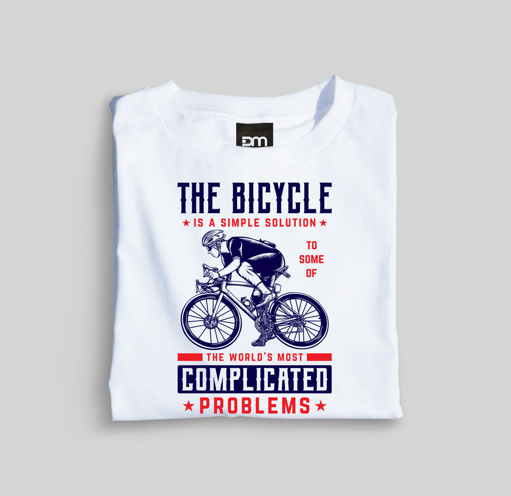 The Bicycle Is The Simple Solution Cotton T-shirt