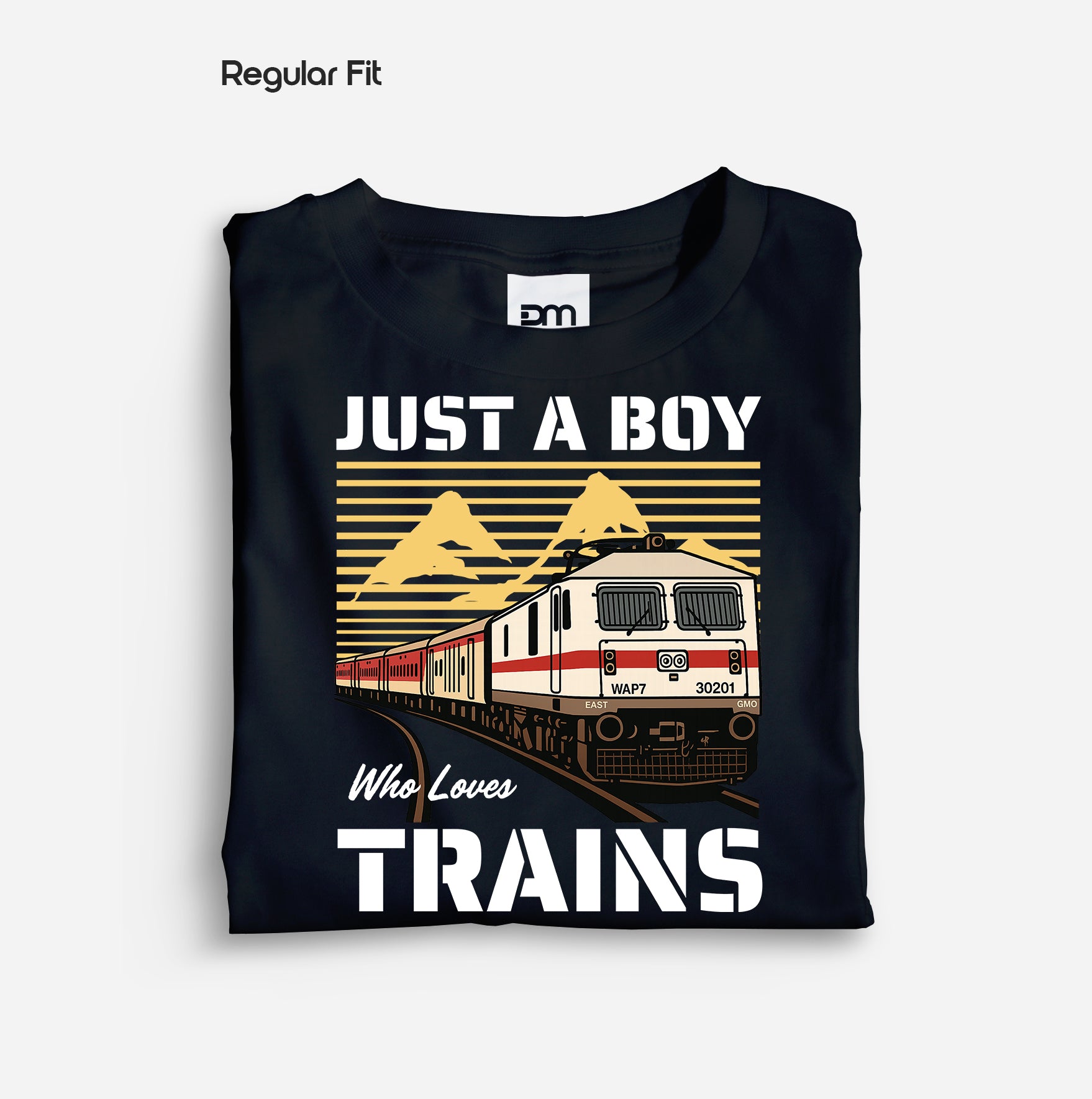 Just a Boy Who Loves Trains - Regular Fit