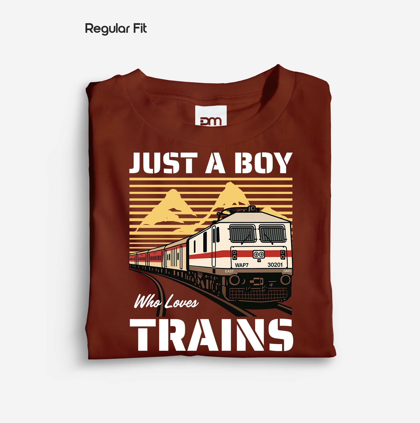 Just a Boy Who Loves Trains - Regular Fit