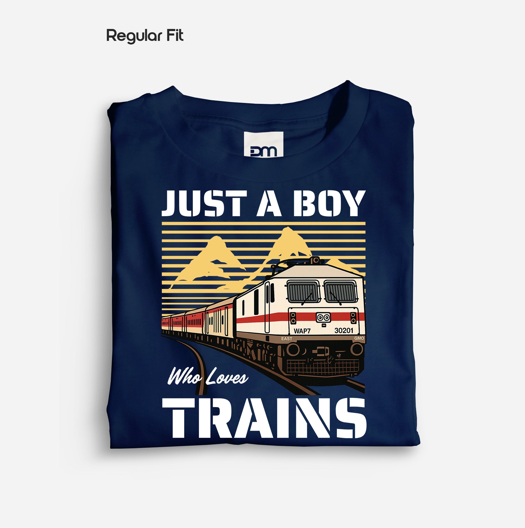 Just a Boy Who Loves Trains - Regular Fit