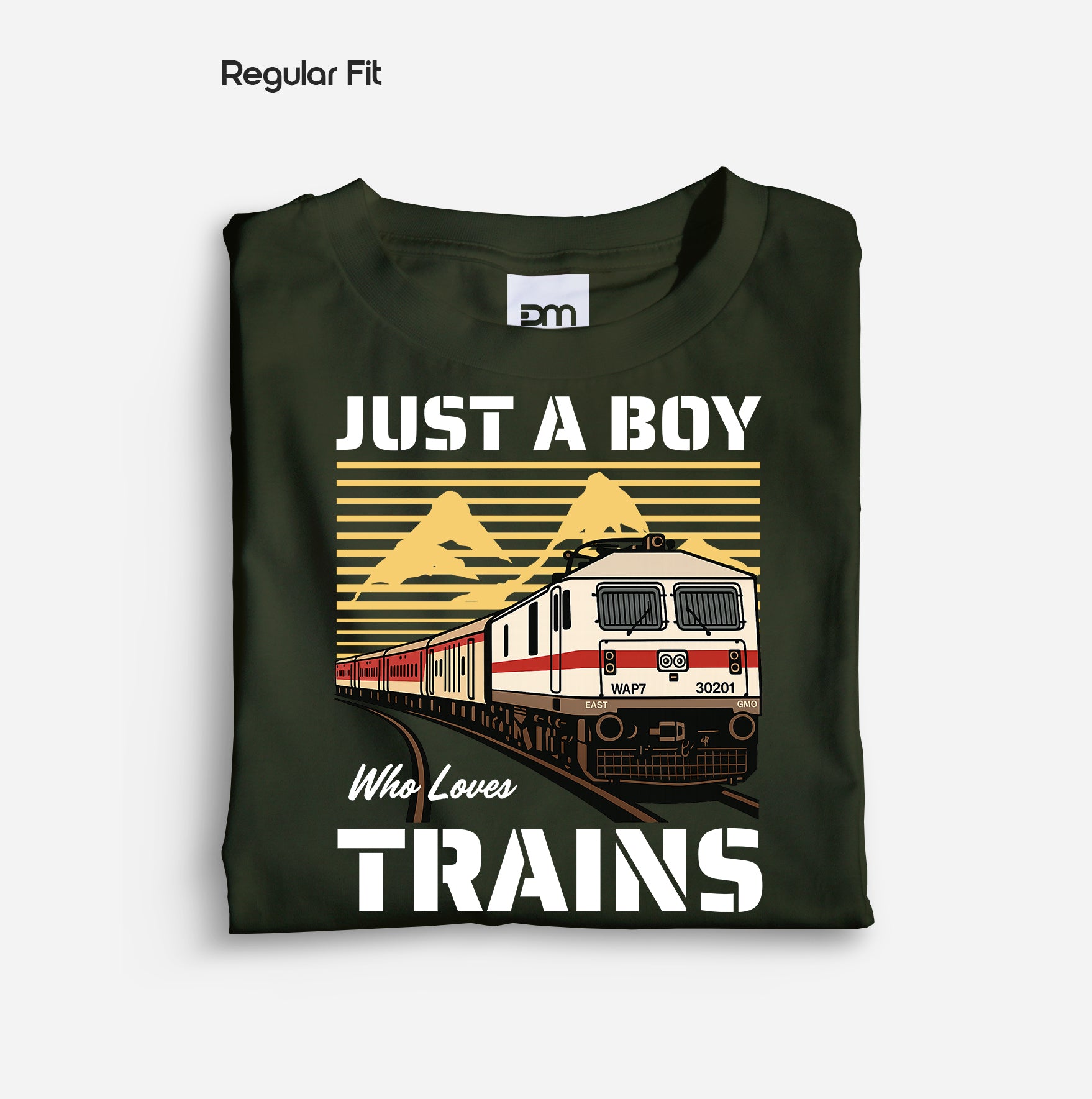 Just a Boy Who Loves Trains - Regular Fit