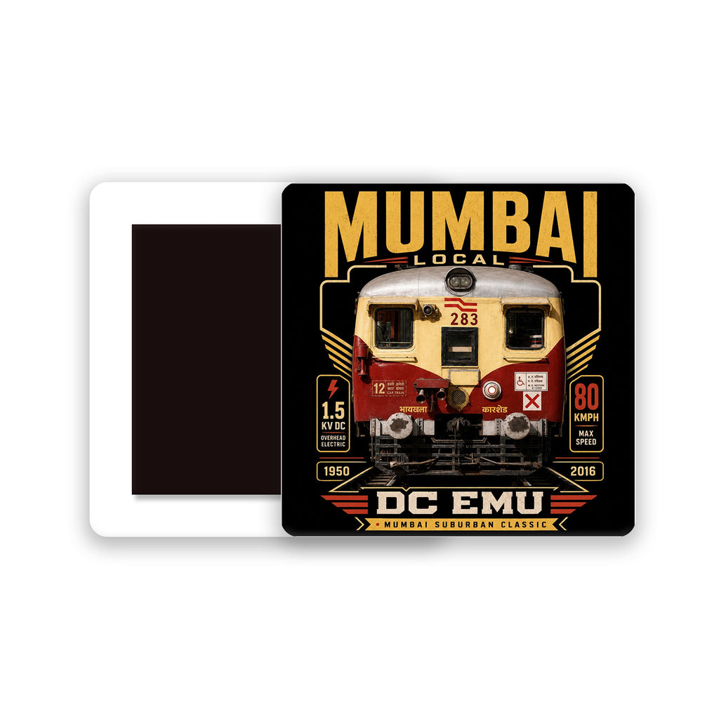 Mumbai Local Acrylic Fridge Magnet