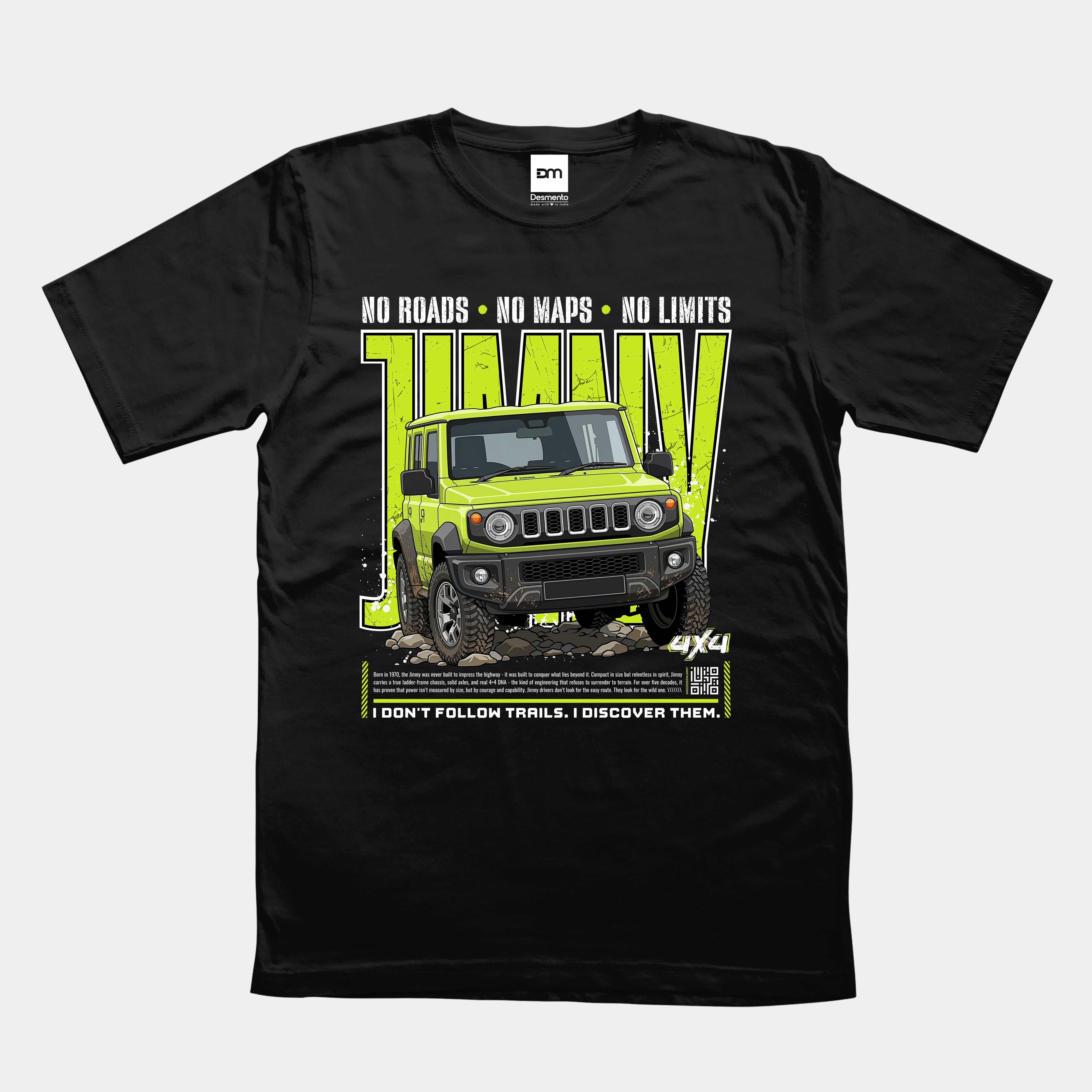 4x4 No Roads No Limits Cotton T-shirt