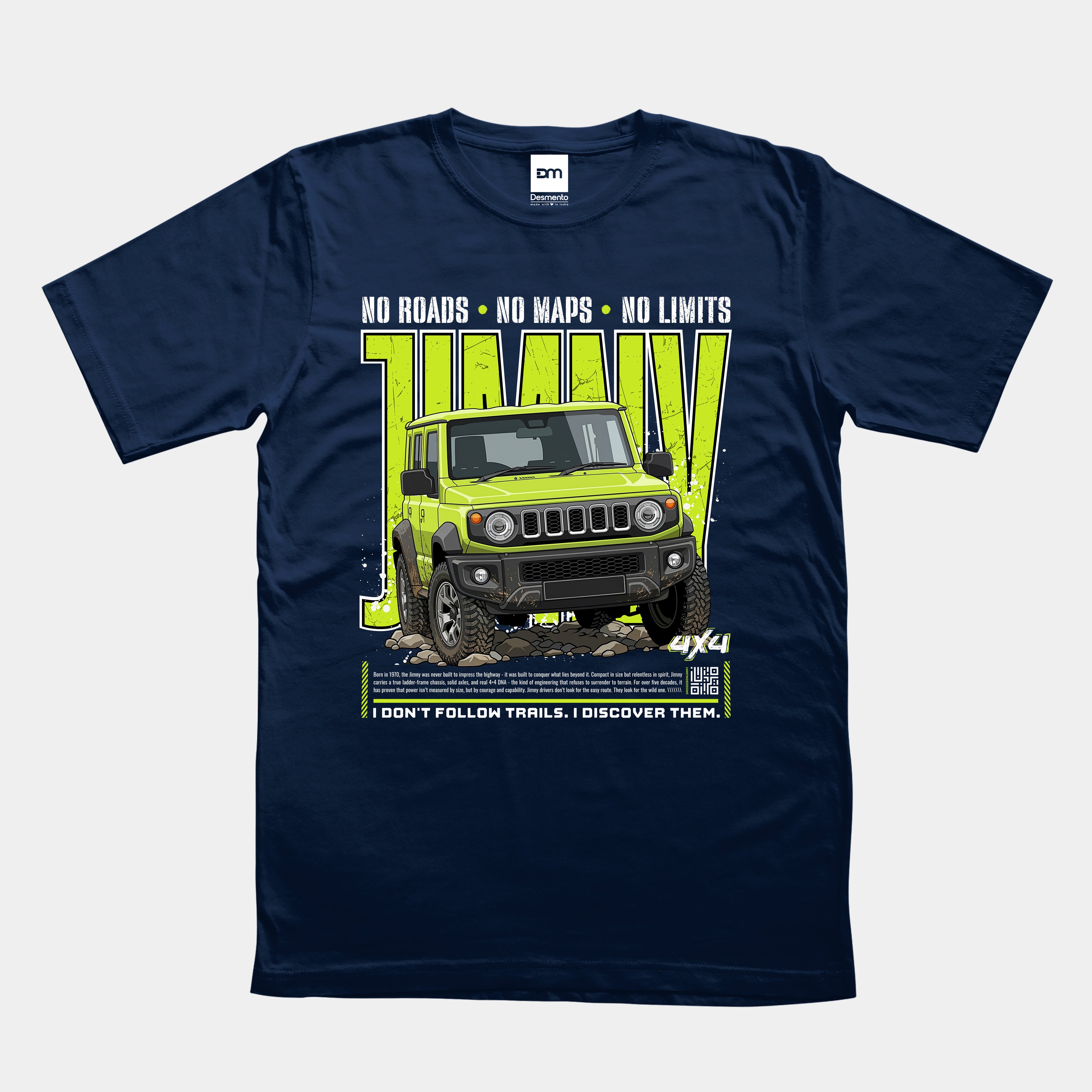 4x4 No Roads No Limits Cotton T-shirt
