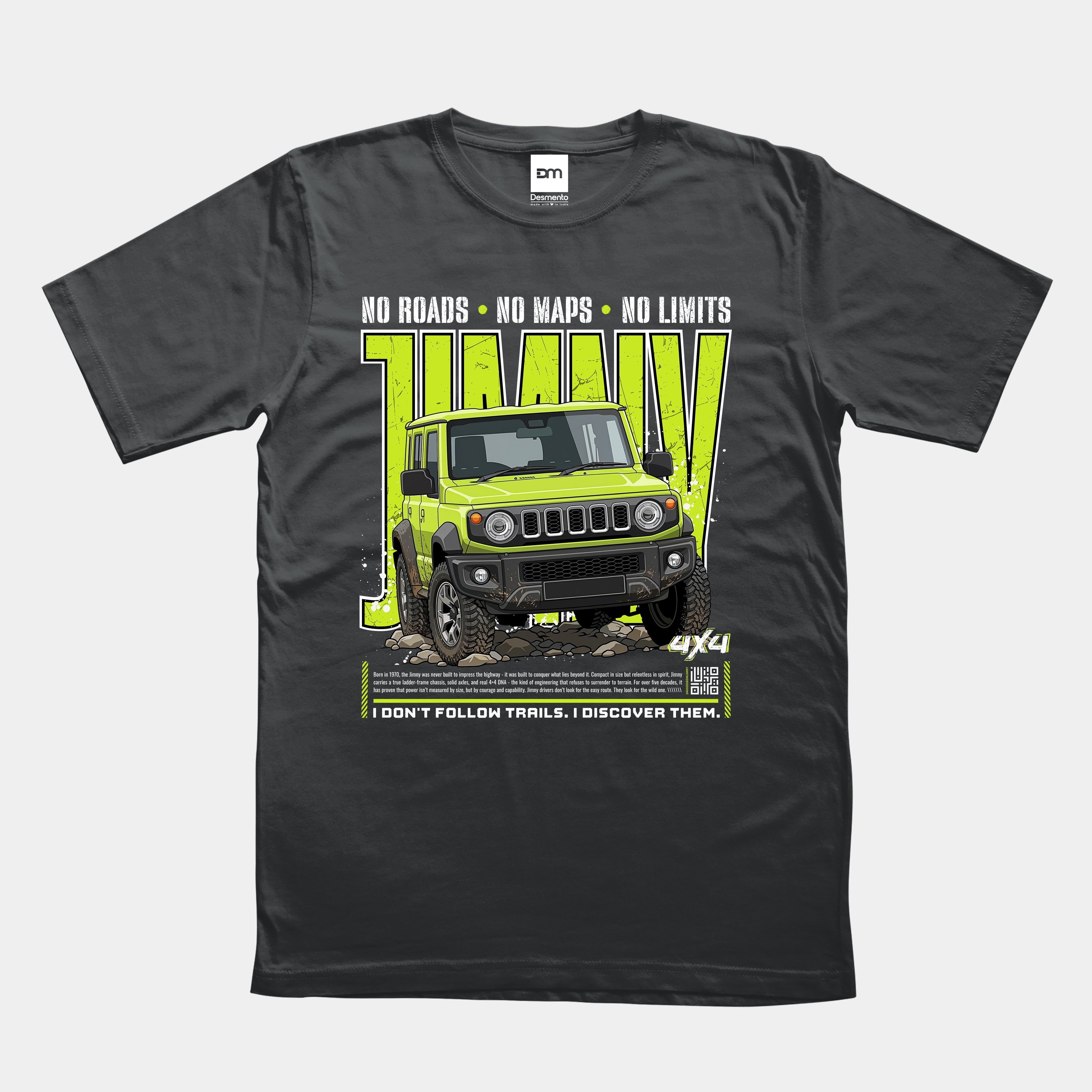 4x4 No Roads No Limits Cotton T-shirt