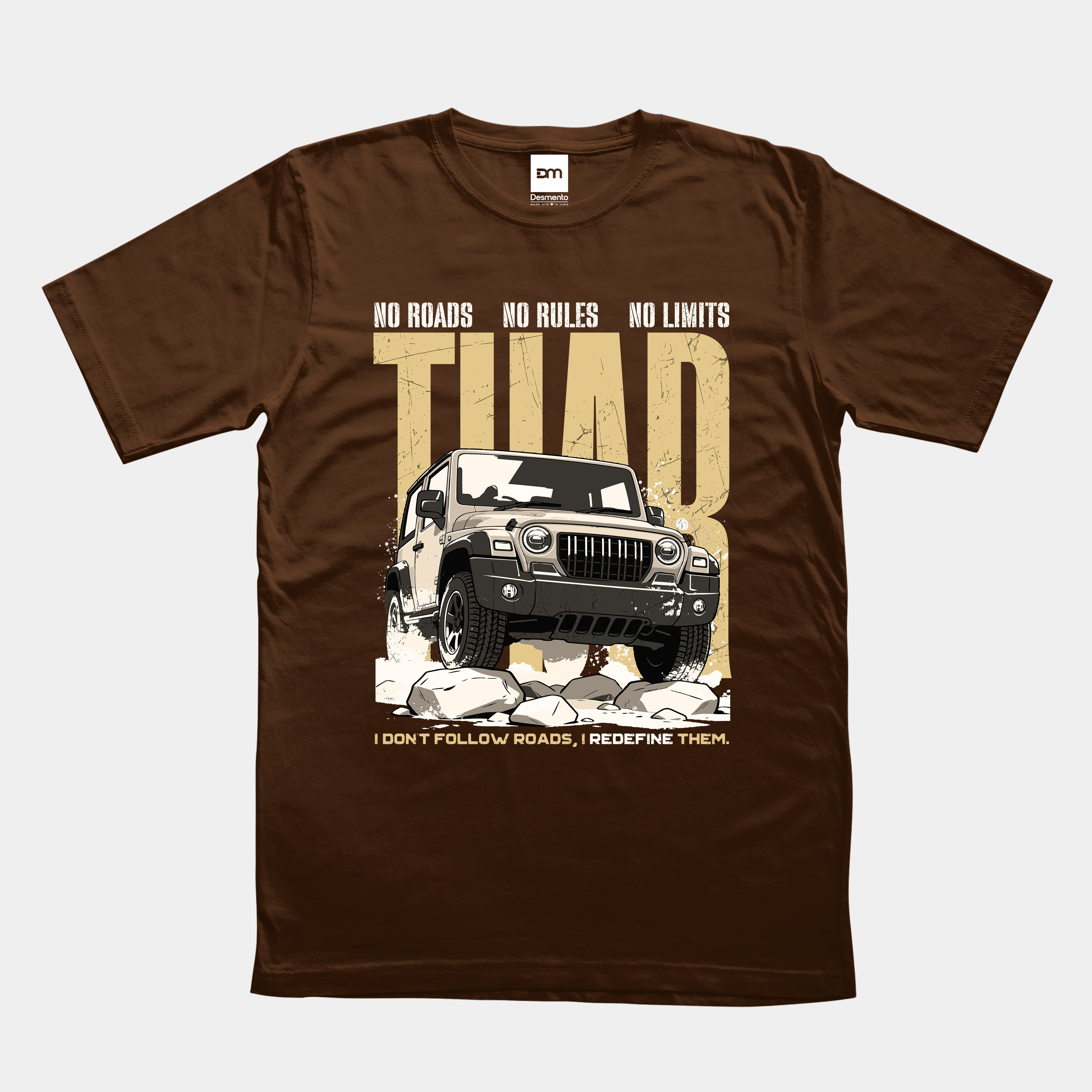 No Roads No Limits Cotton T-shirt
