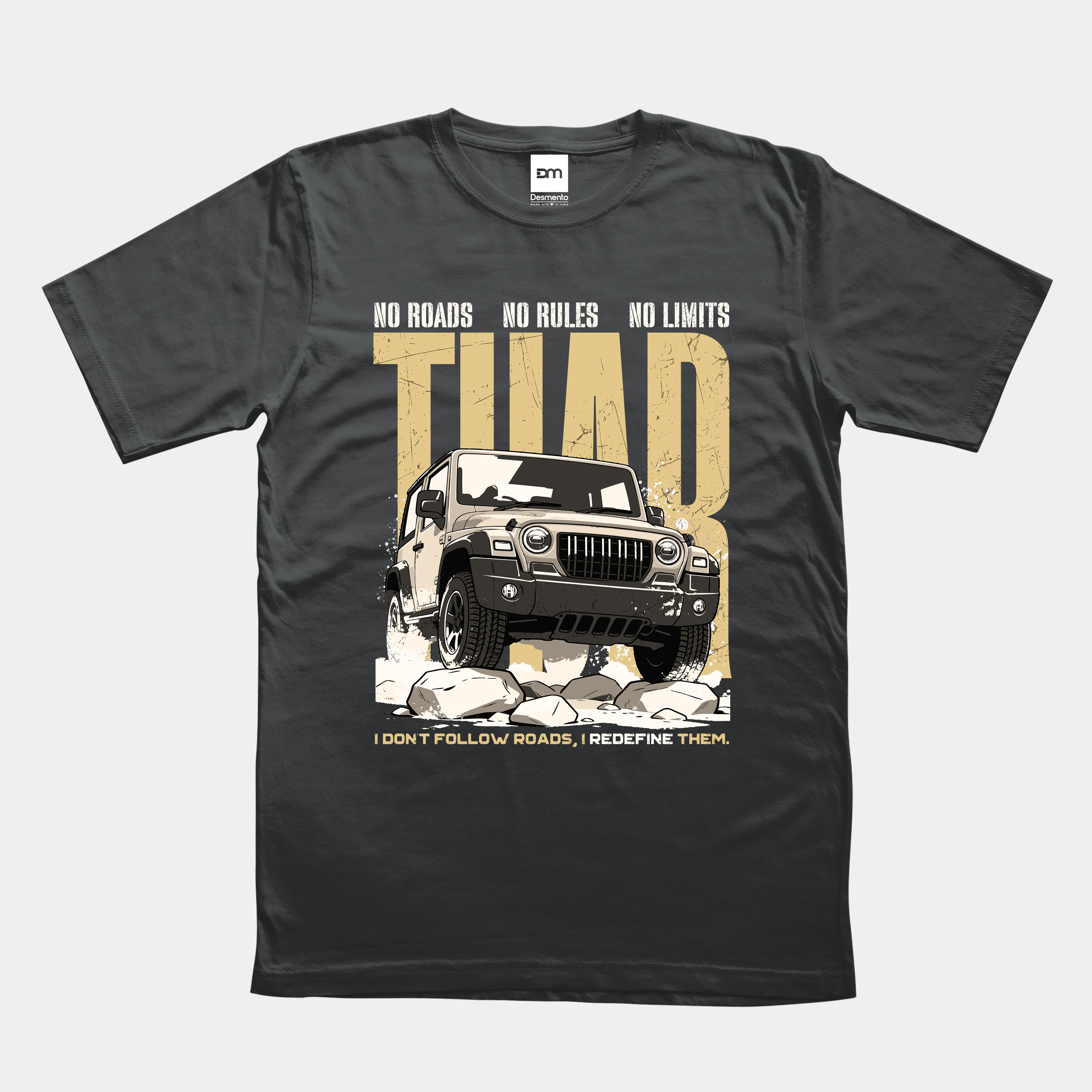 No Roads No Limits Cotton T-shirt