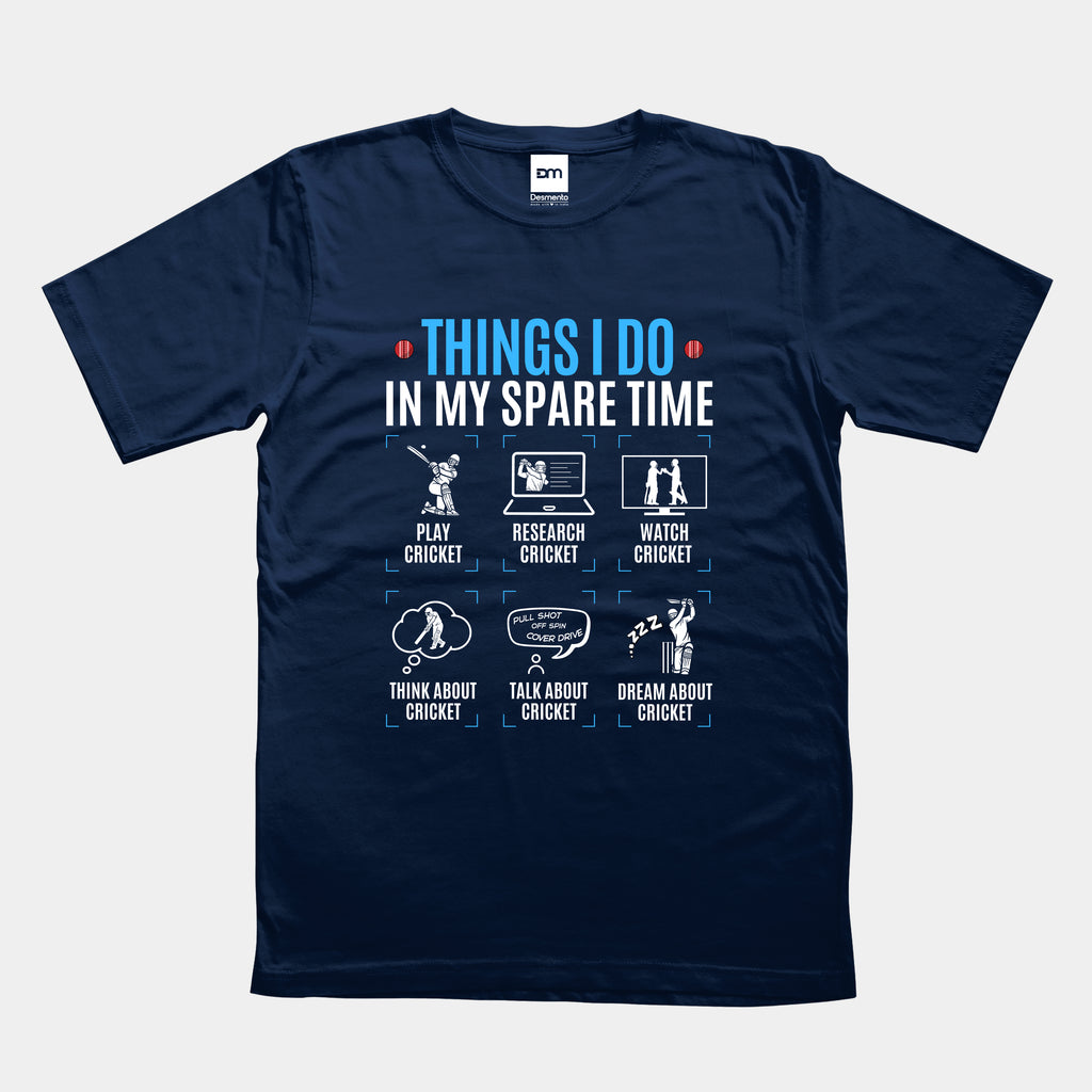 Things I Do Cricket Cotton T-shirt