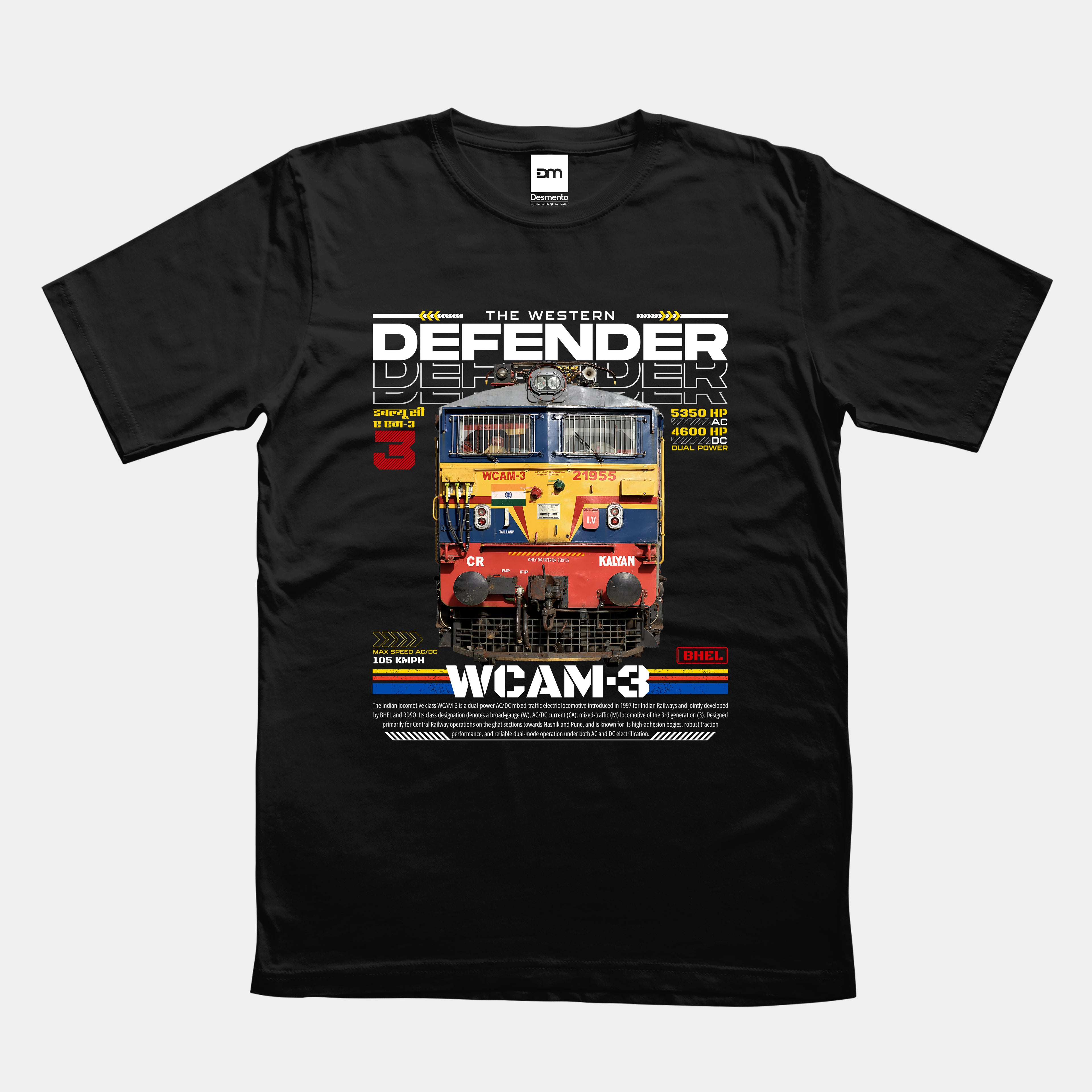 WCAM 3 The Western Defender Cotton T-shirt