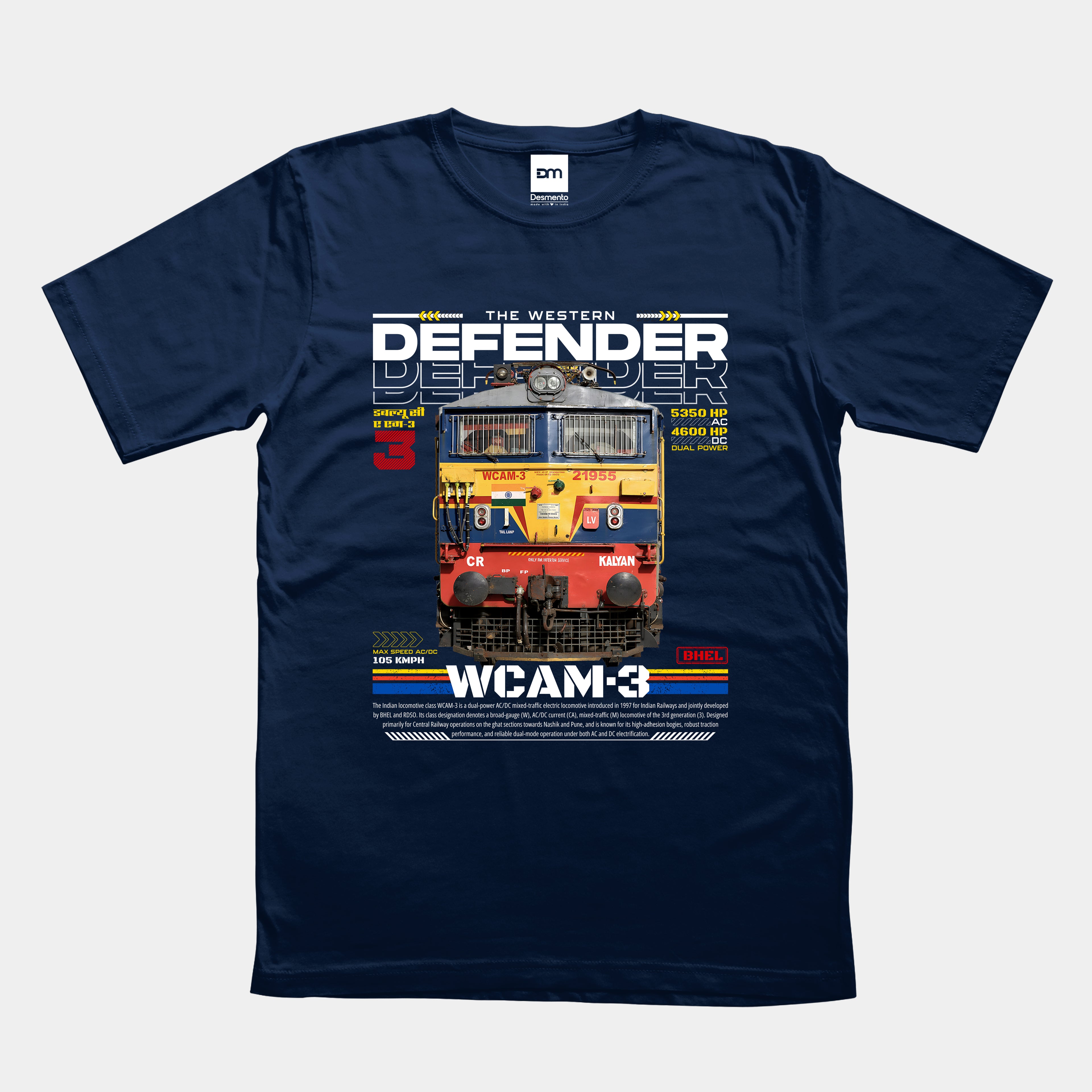 WCAM 3 The Western Defender Cotton T-shirt