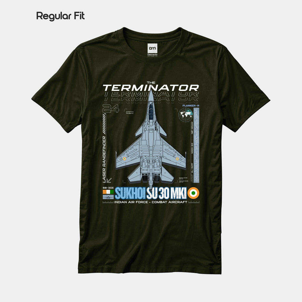 Sukhoi SU30 - Regular Fit Cotton T-shirt