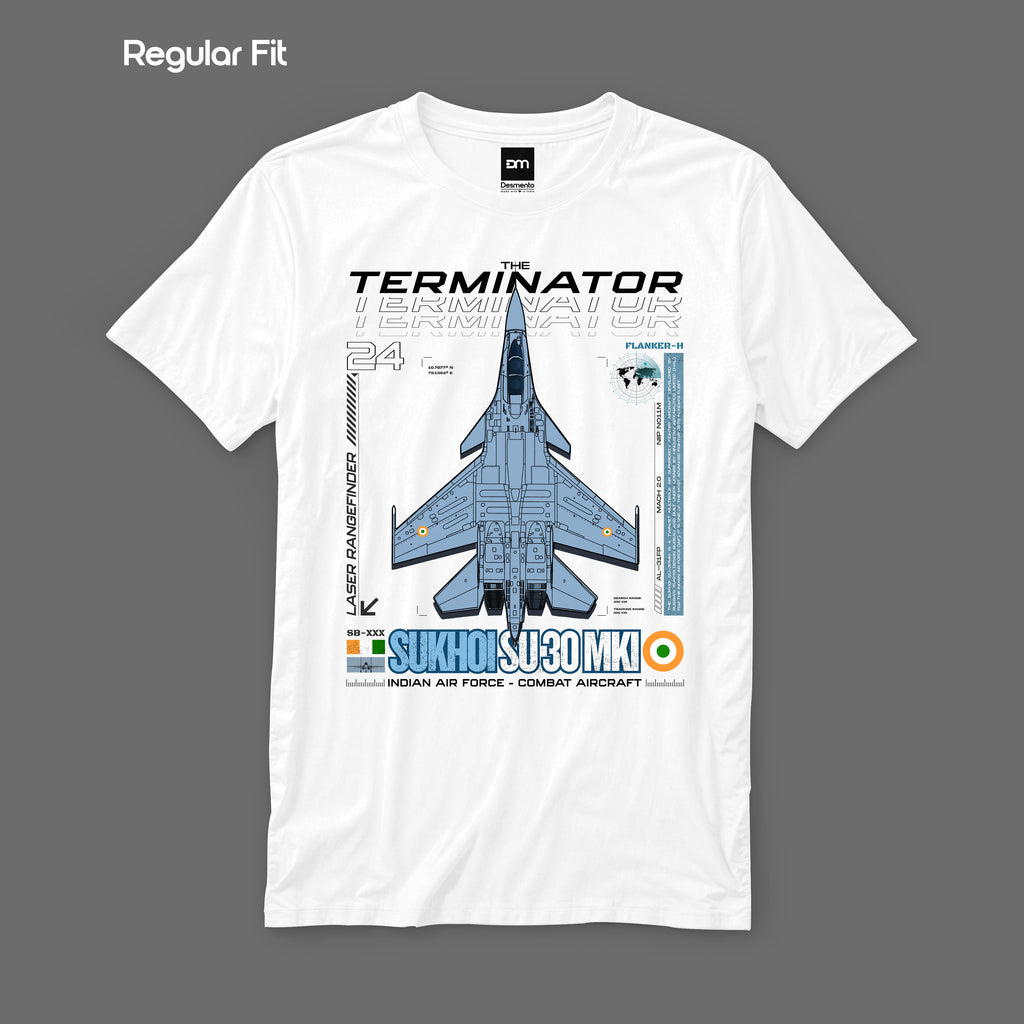 Sukhoi SU30 - Regular Fit Cotton T-shirt