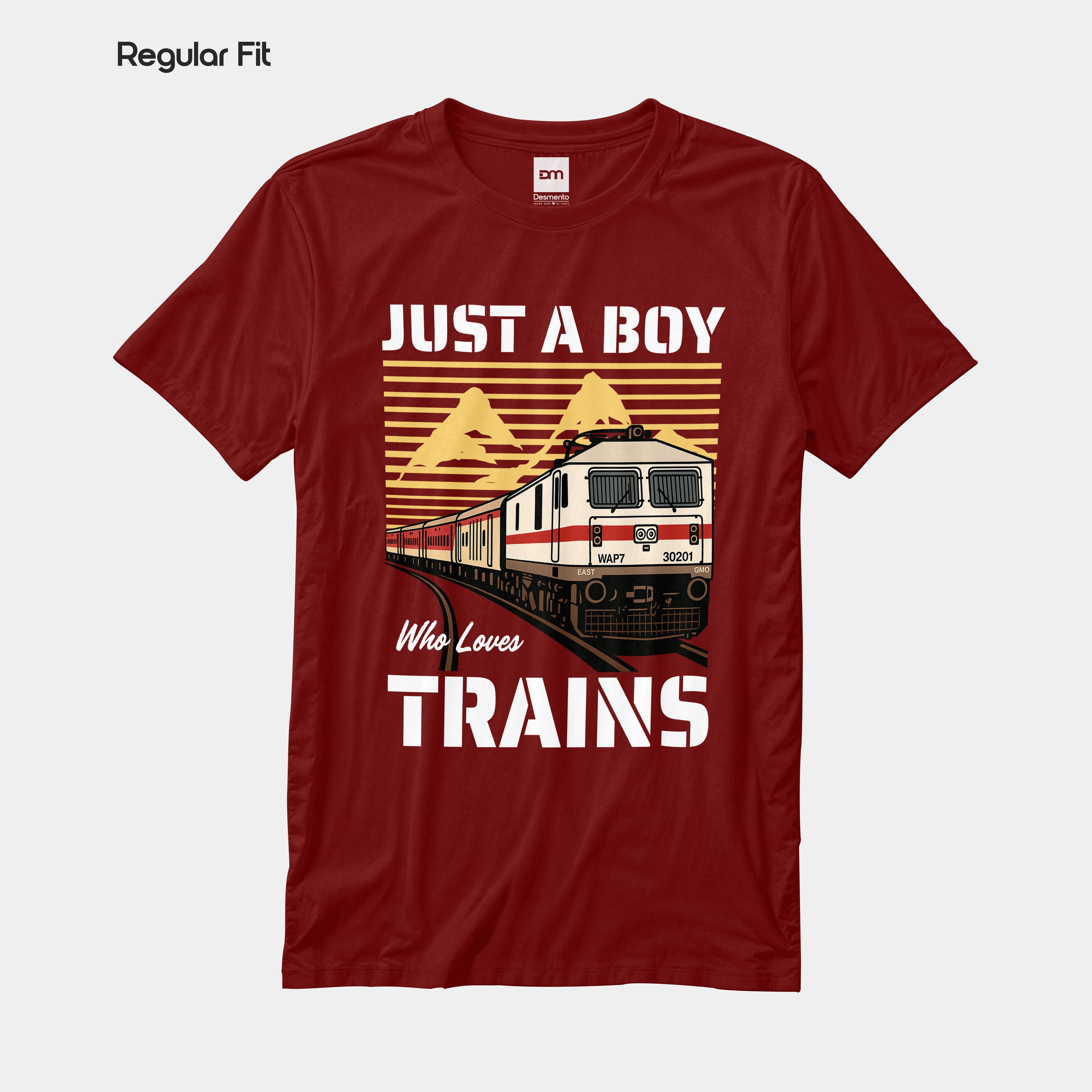 Just a Boy Who Loves Trains - Regular Fit