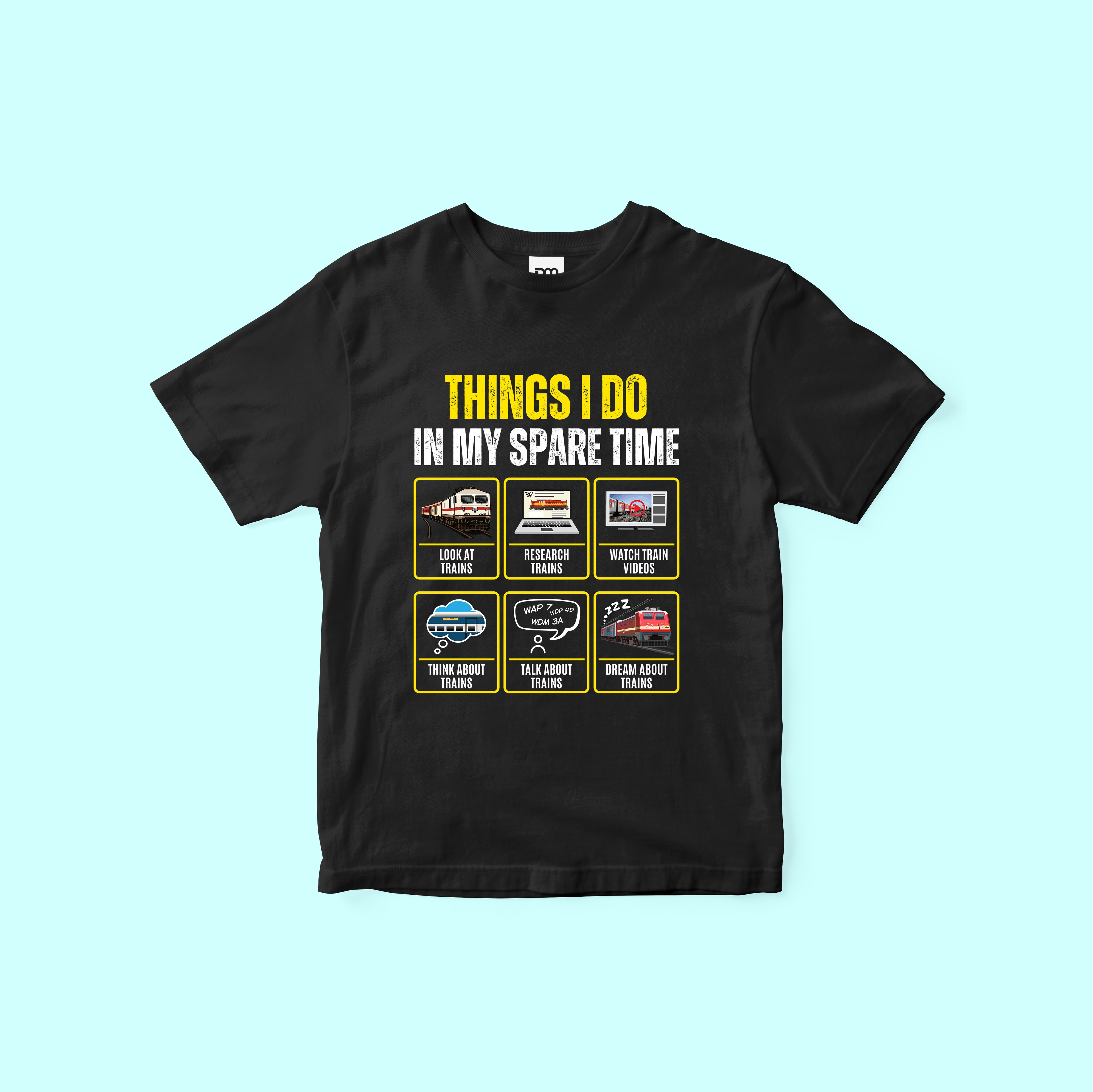 Things I do Trains Kids T-shirt