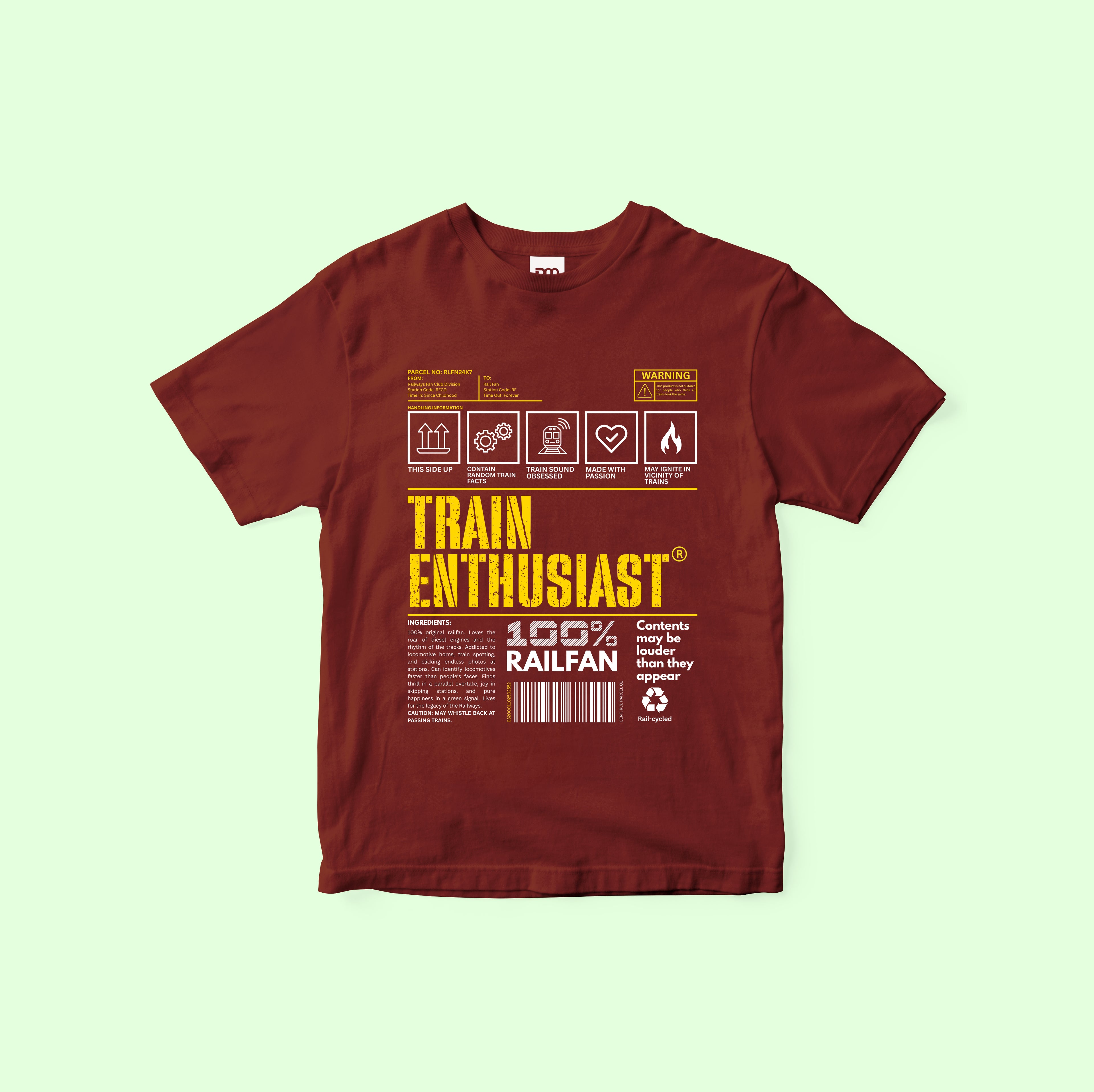 Train Enthusiast Kids T-shirt