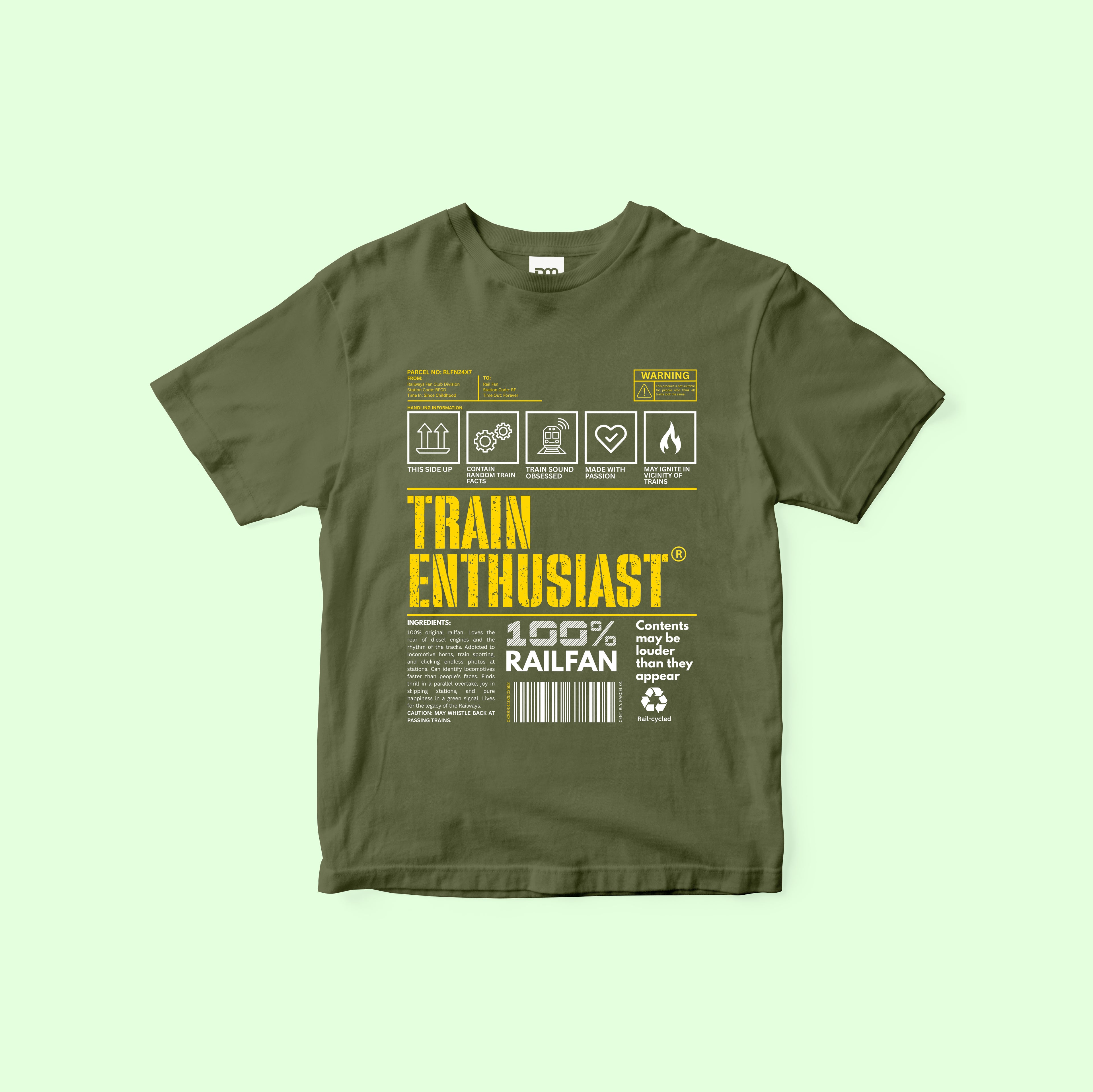 Train Enthusiast Kids T-shirt