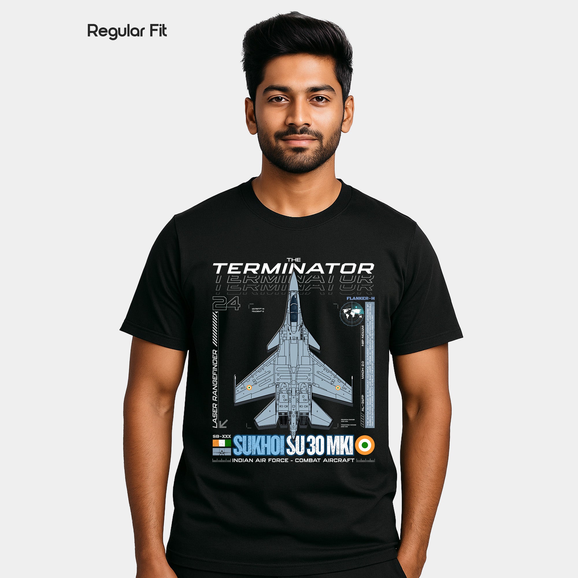 Sukhoi SU30 - Regular Fit Cotton T-shirt