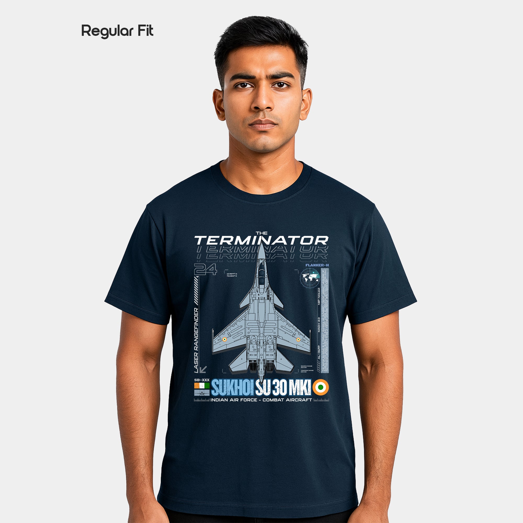 Sukhoi SU30 - Regular Fit Cotton T-shirt