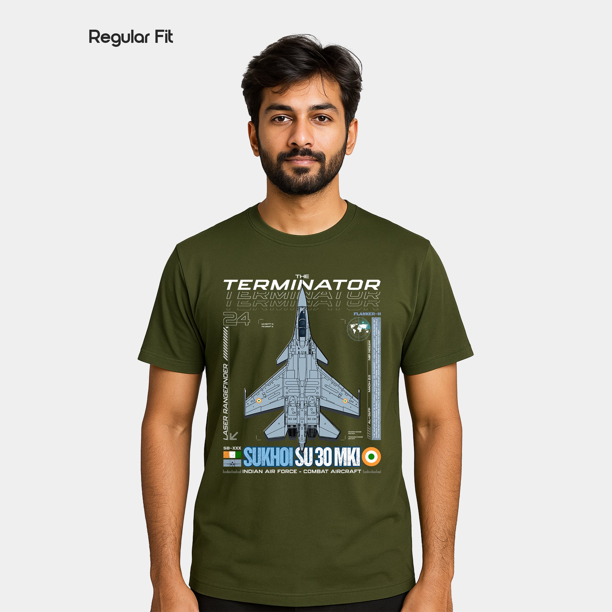 Sukhoi SU30 - Regular Fit Cotton T-shirt