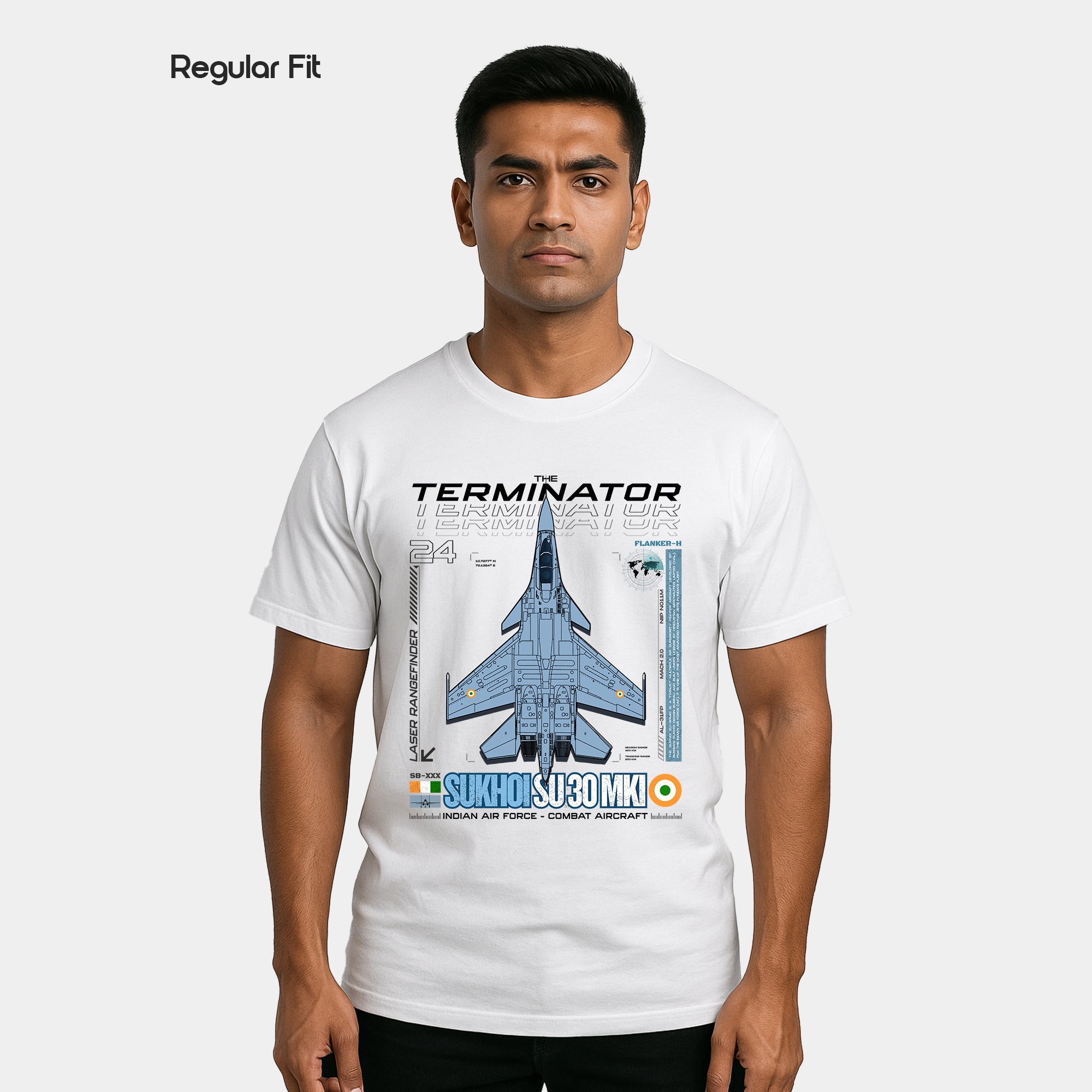 Sukhoi SU30 - Regular Fit Cotton T-shirt