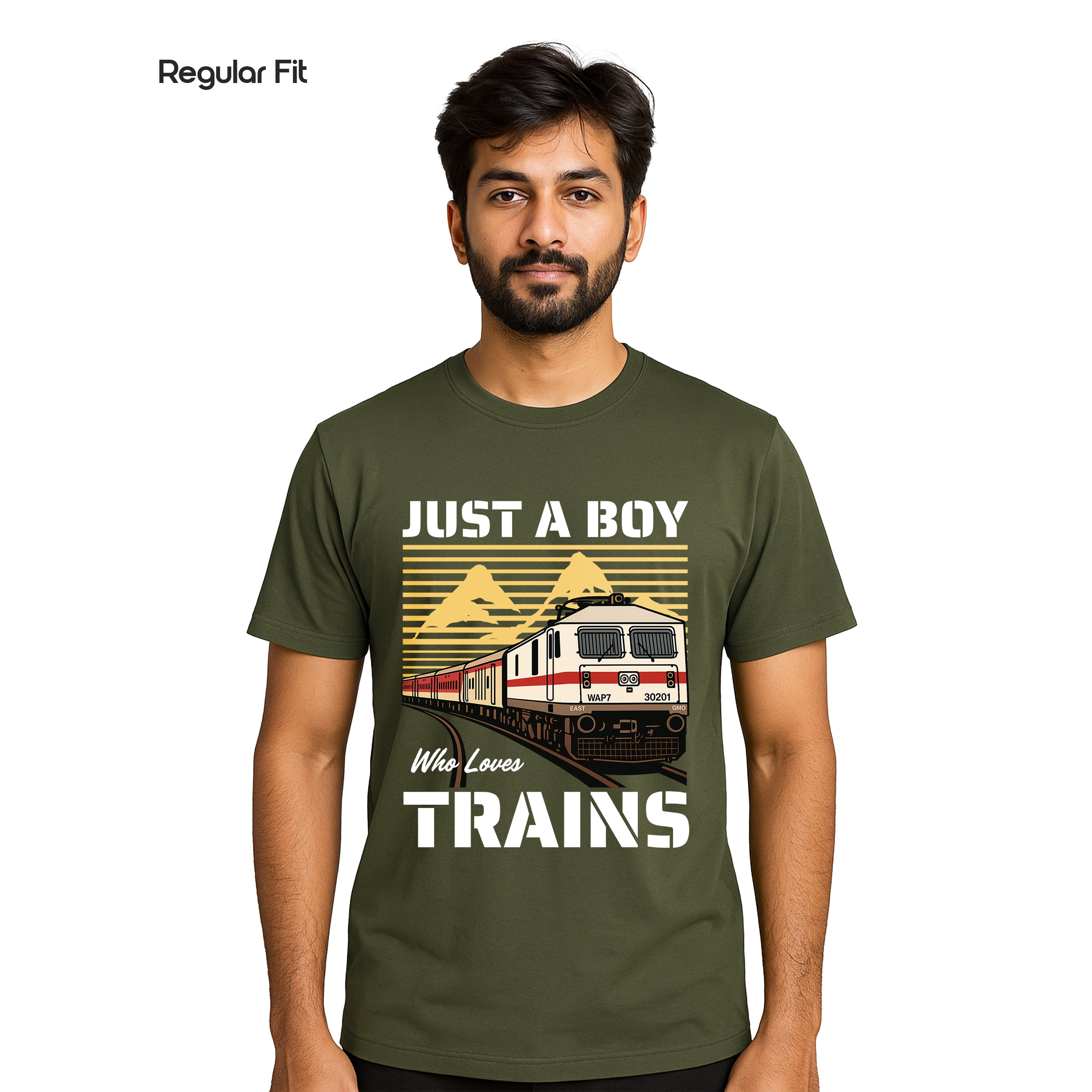 Just a Boy Who Loves Trains - Regular Fit