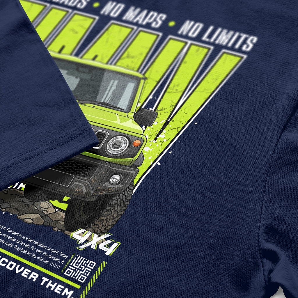 4x4 No Roads No Limits Cotton T-shirt