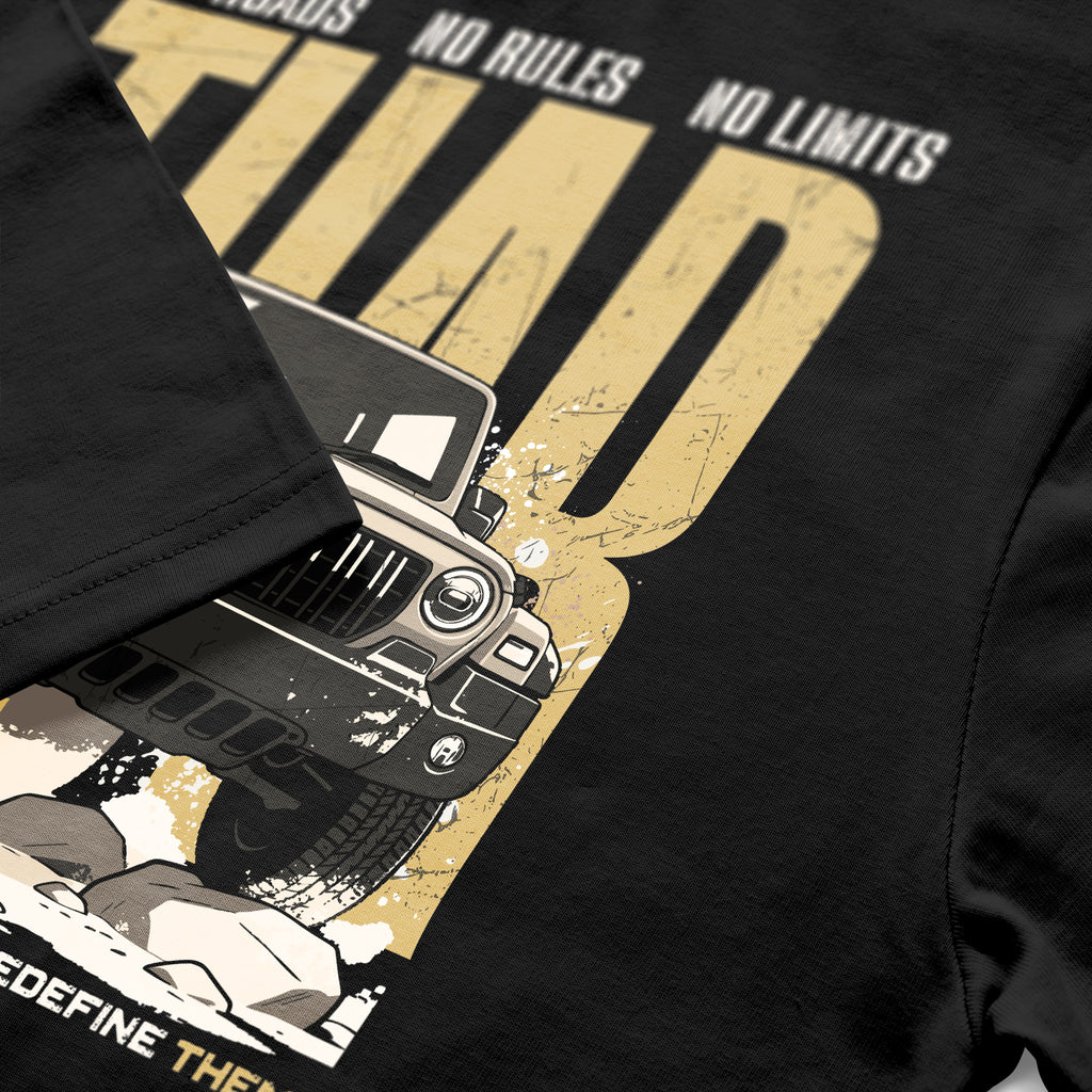 No Roads No Limits Cotton T-shirt