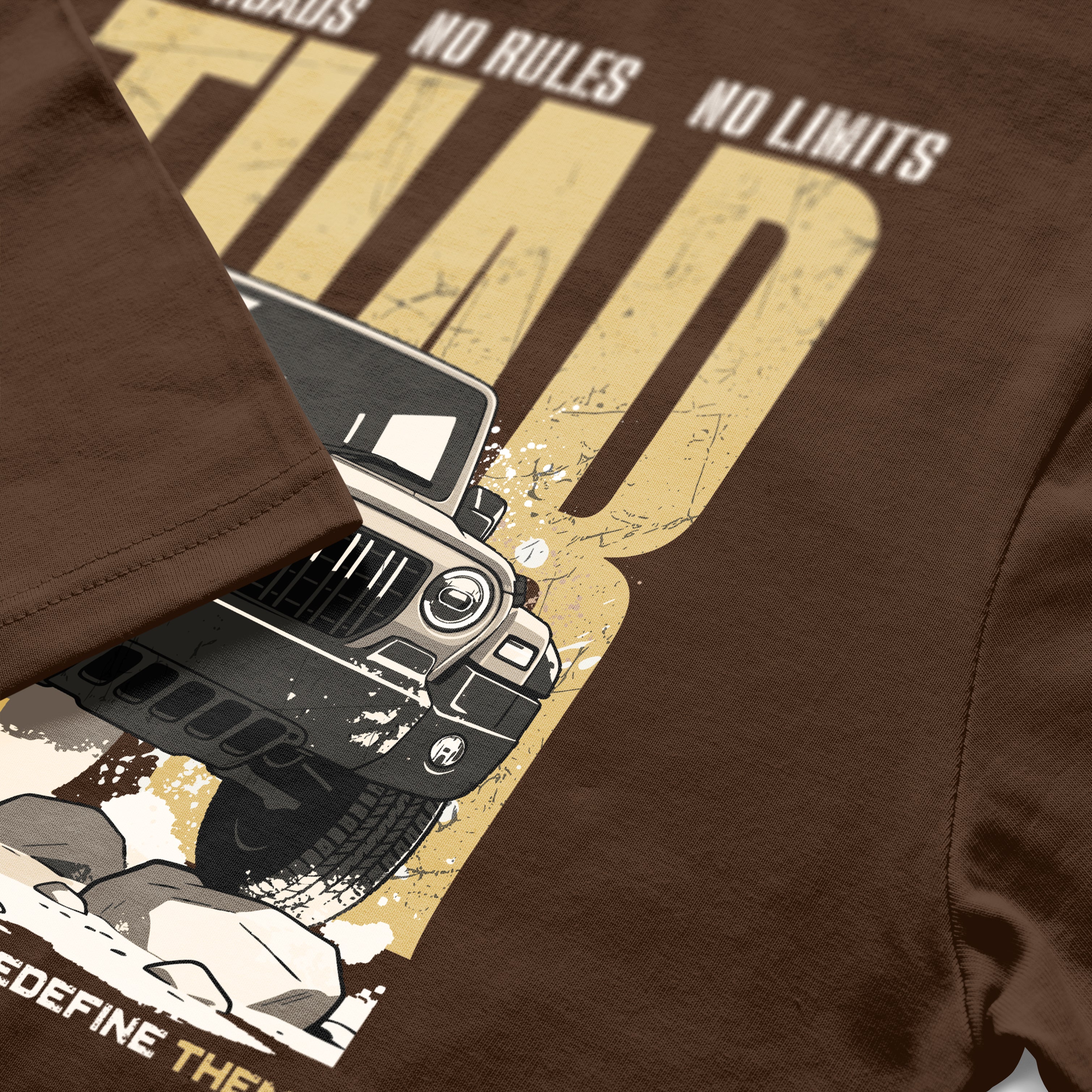 No Roads No Limits Cotton T-shirt