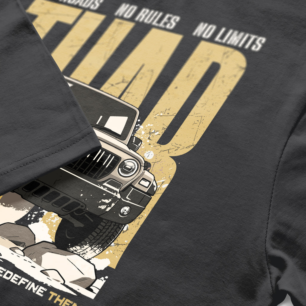 No Roads No Limits Cotton T-shirt