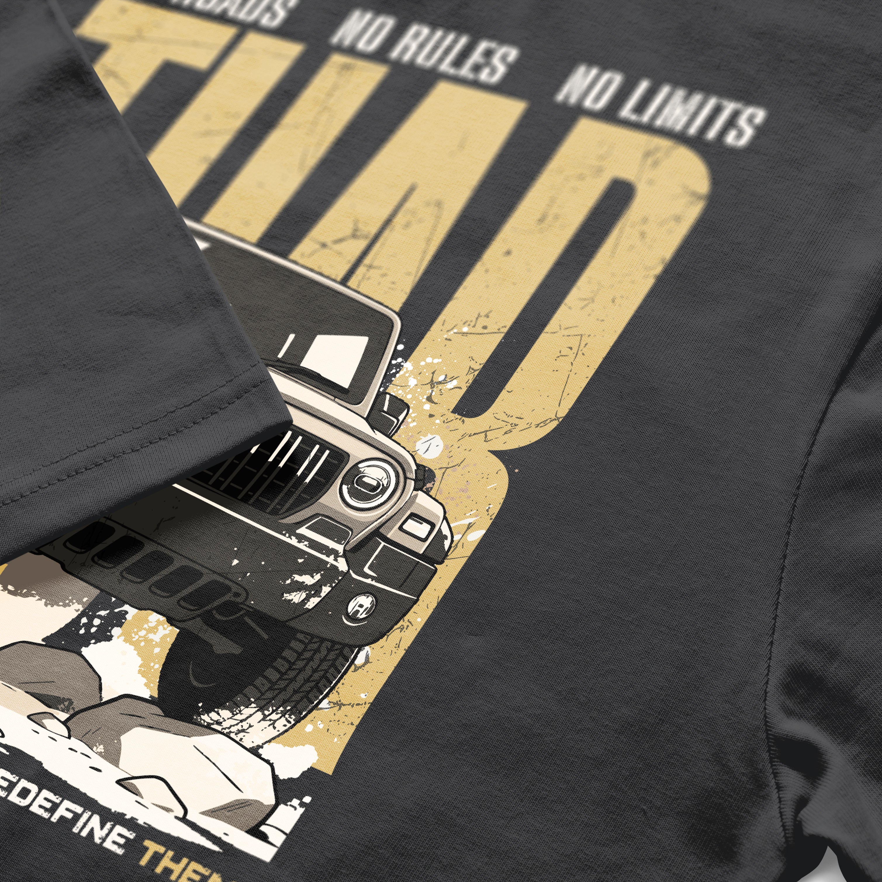 No Roads No Limits Cotton T-shirt
