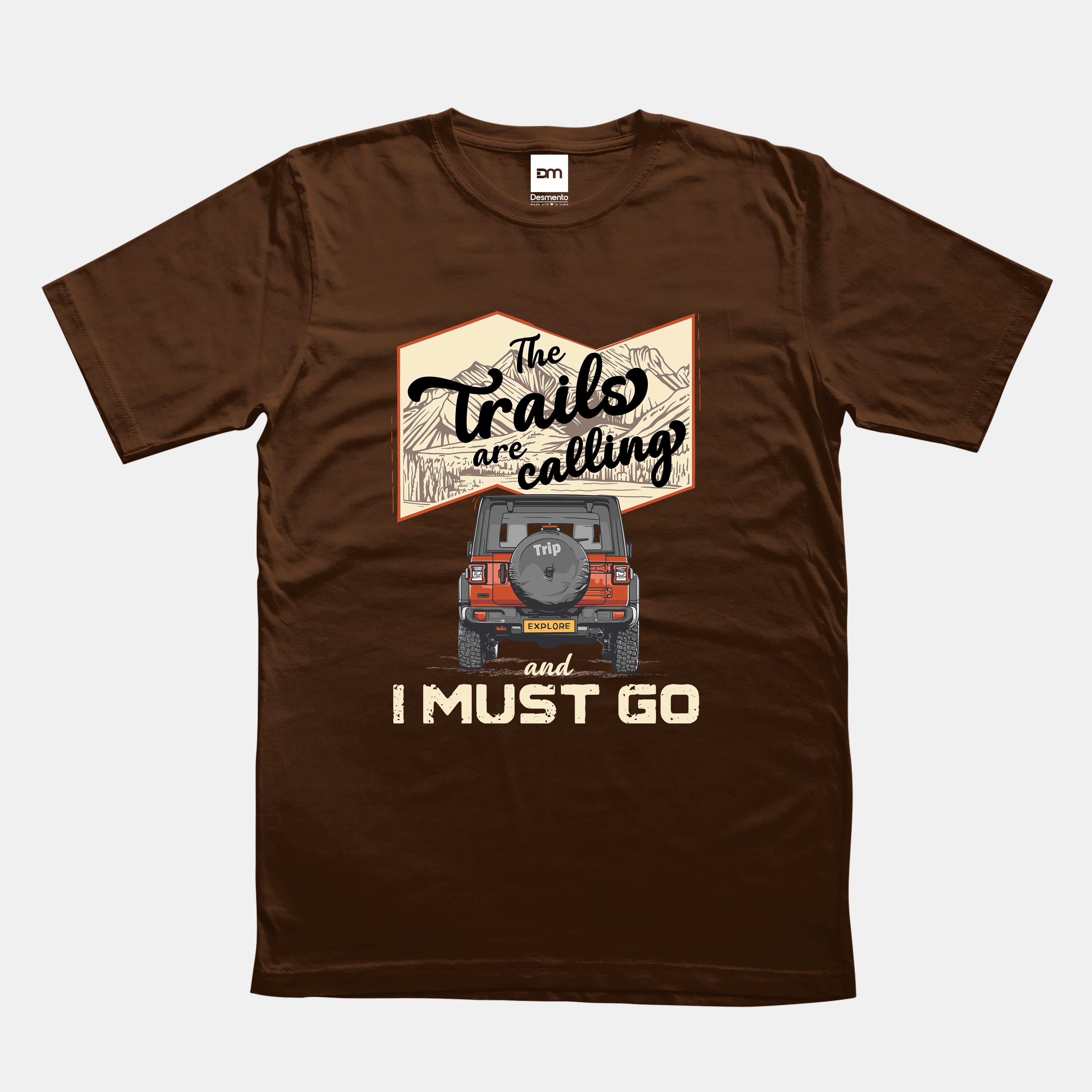 The Trails Are Calling Cotton T-shirt