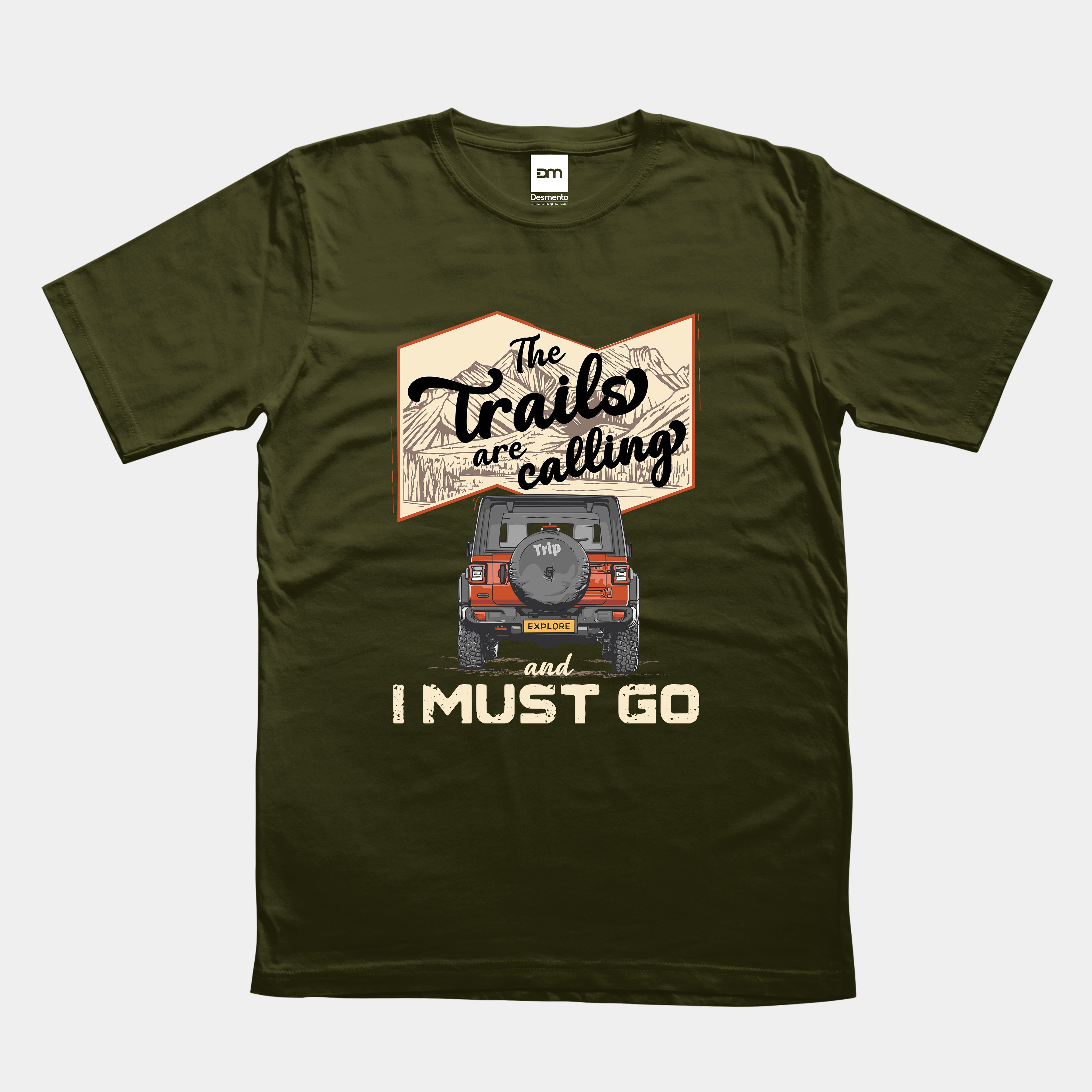The Trails Are Calling Cotton T-shirt