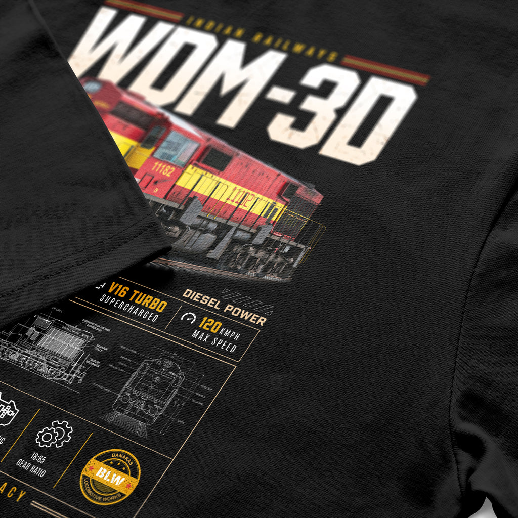 WDM 3D Railfan Cotton T-shirt