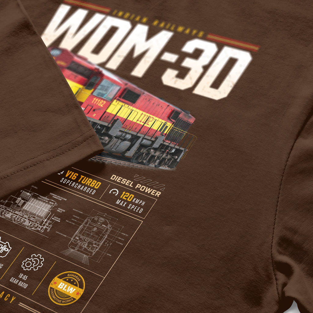 WDM 3D Railfan Cotton T-shirt