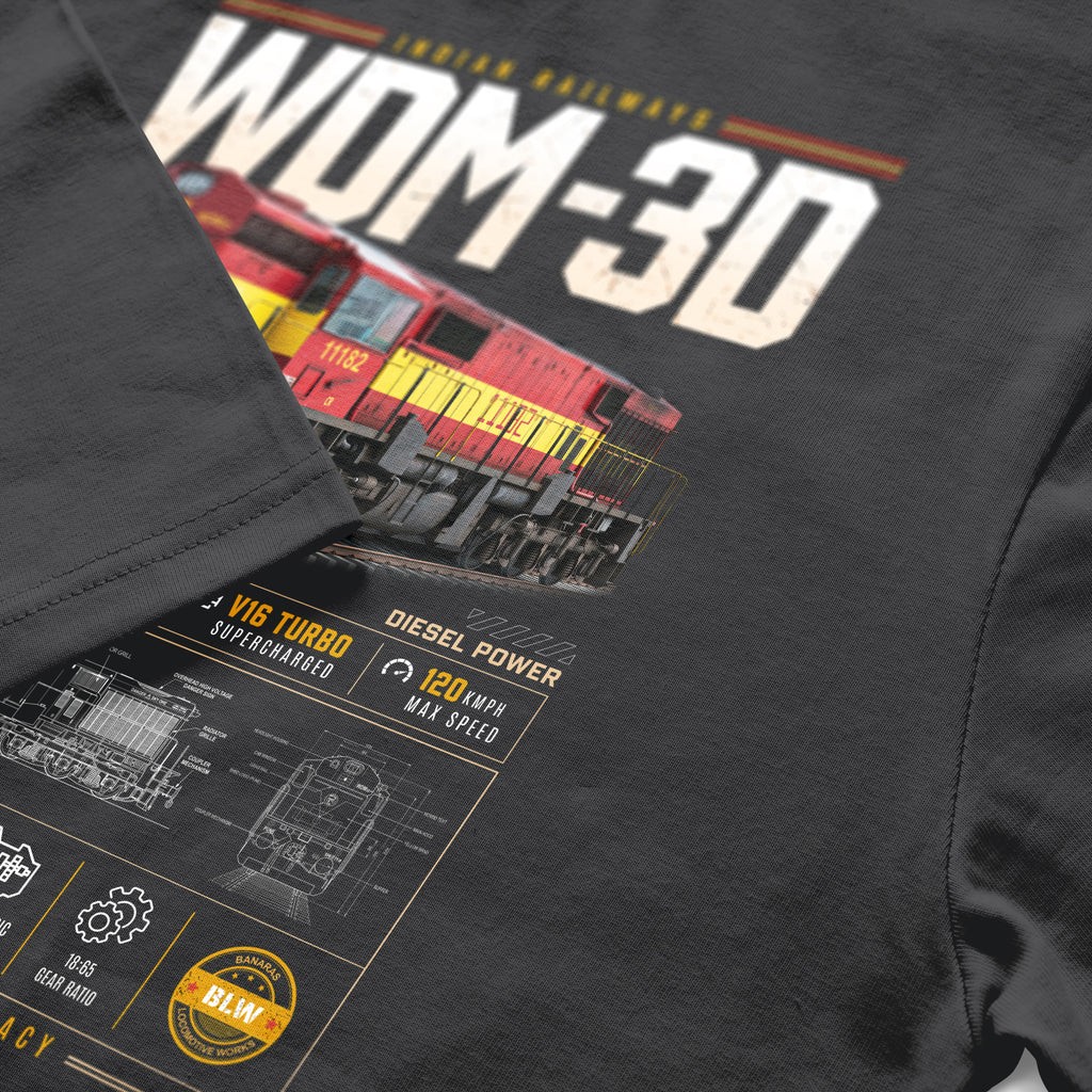 WDM 3D Railfan Cotton T-shirt