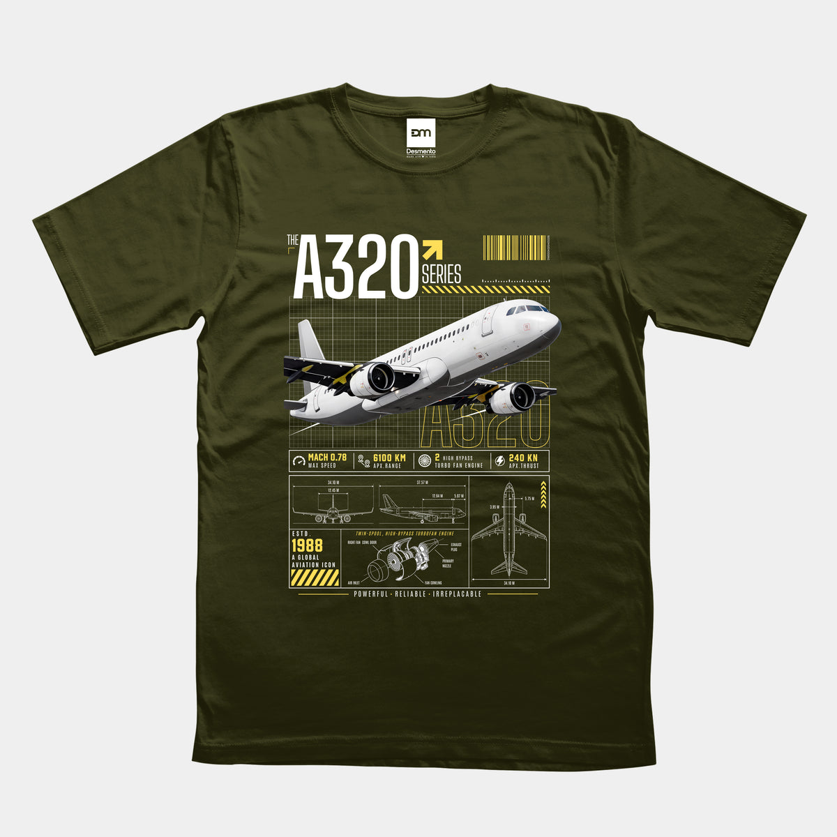 A320 Cotton T-shirt